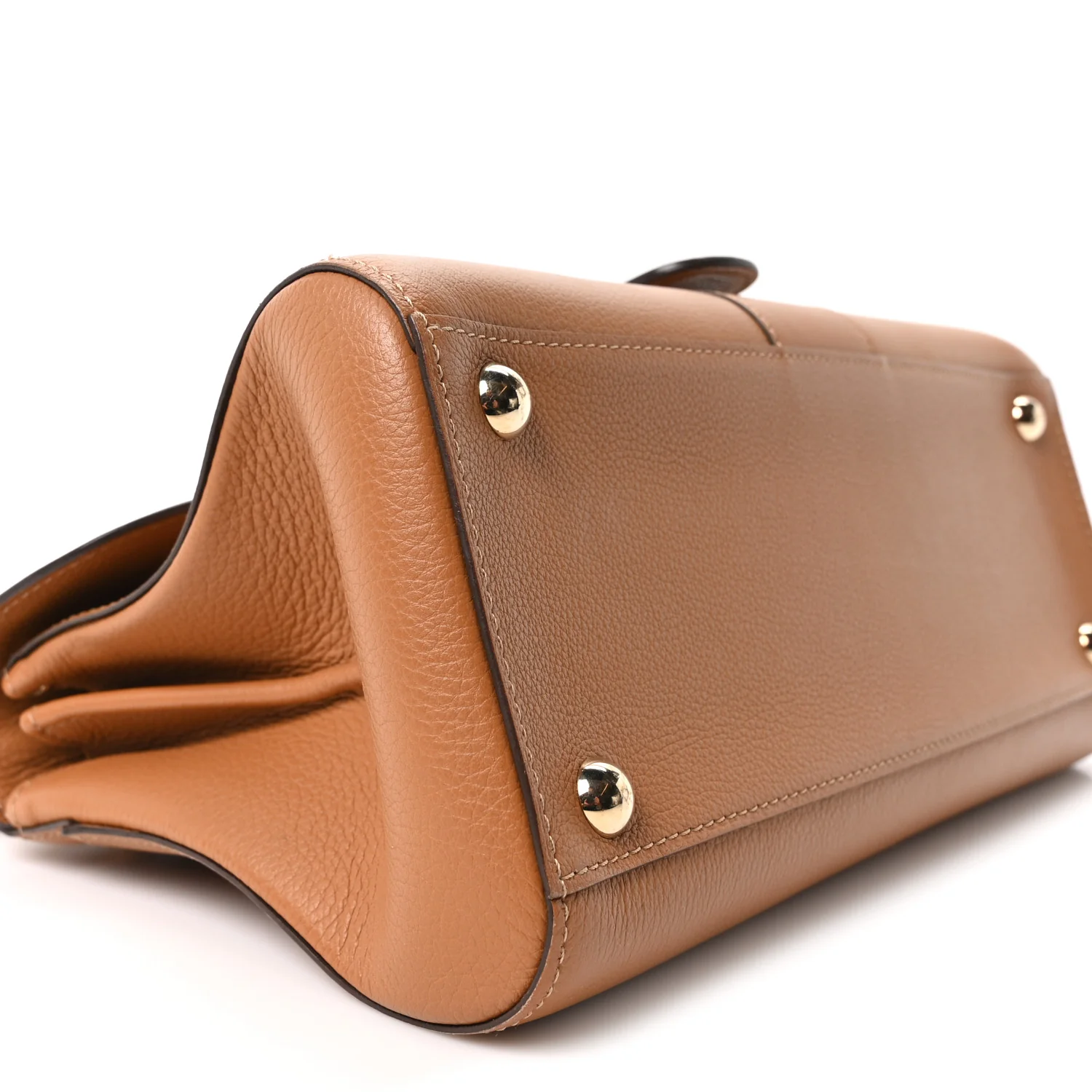 Calfskin Mini Brillant East West Satchel Natural - Image 10