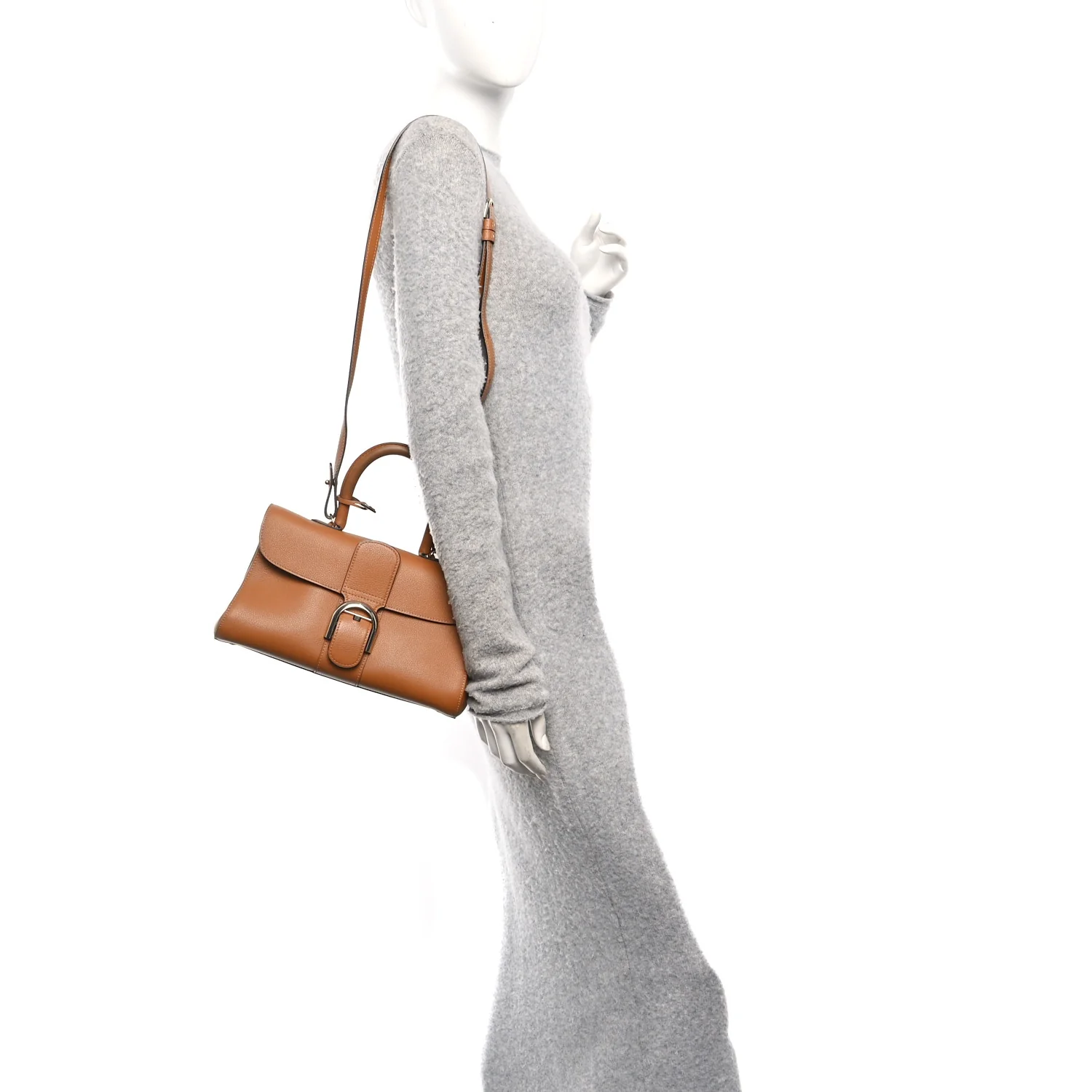 Calfskin Mini Brillant East West Satchel Natural - Image 2