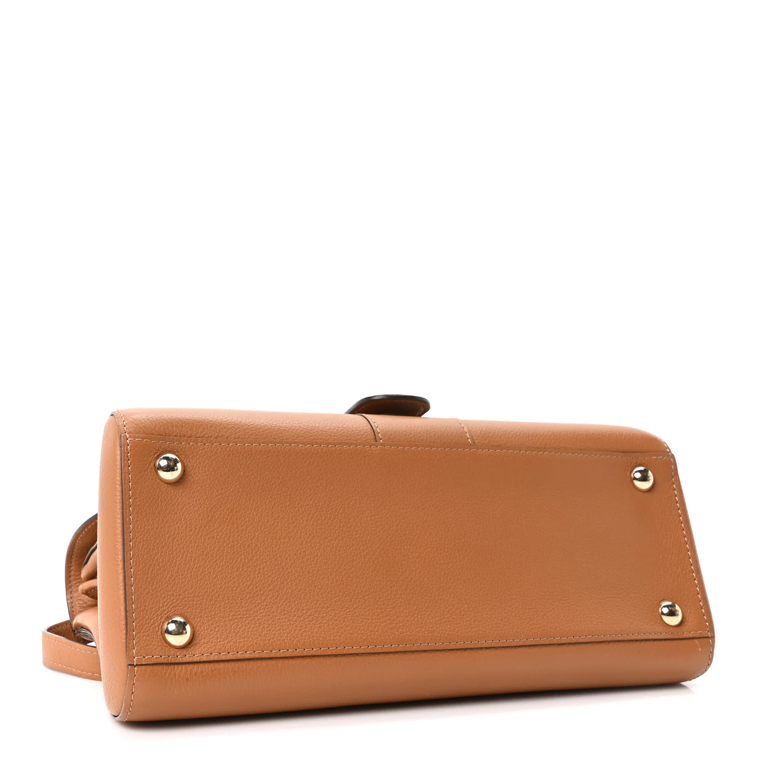 Calfskin Mini Brillant East West Satchel Natural - Image 5