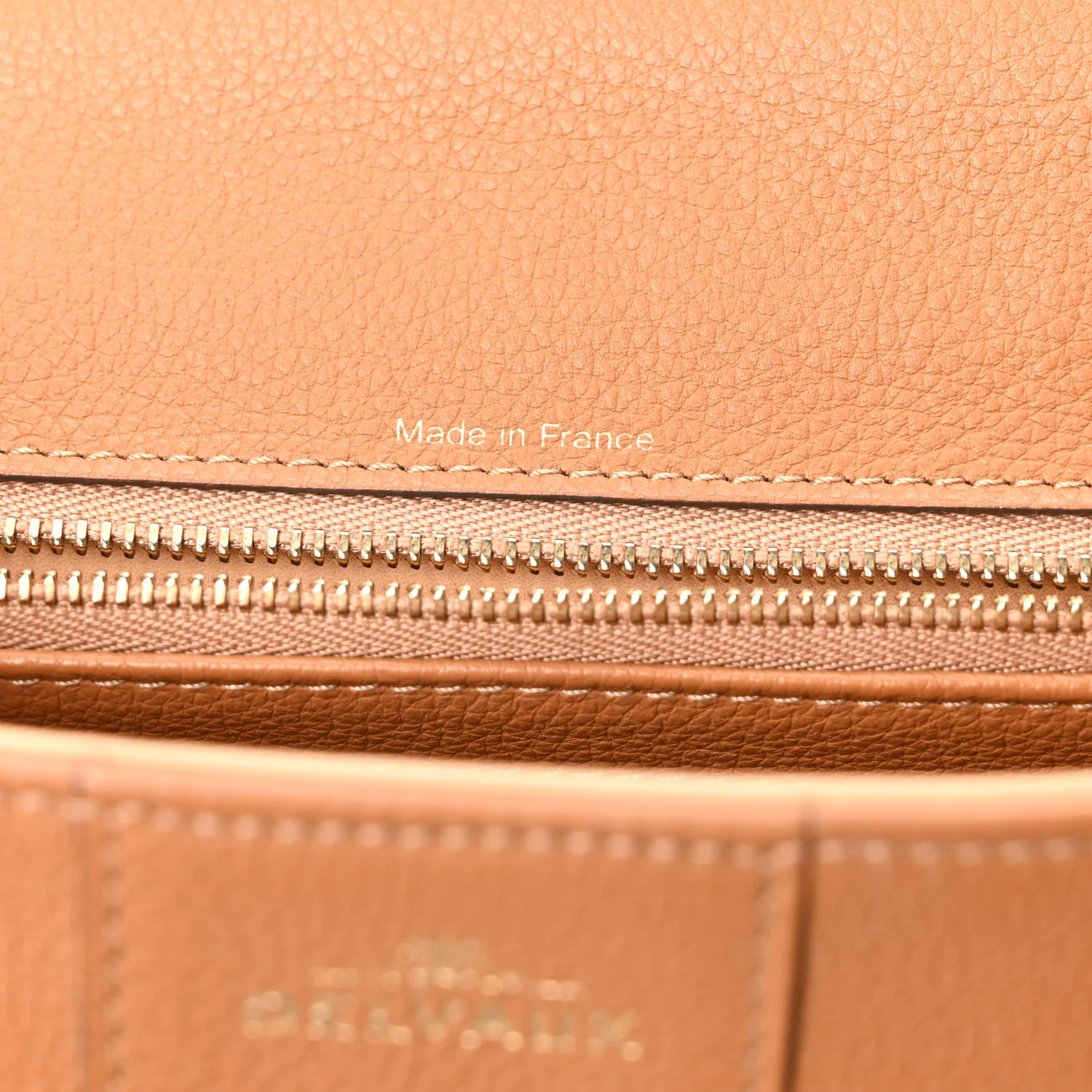 Calfskin Mini Brillant East West Satchel Natural - Image 8