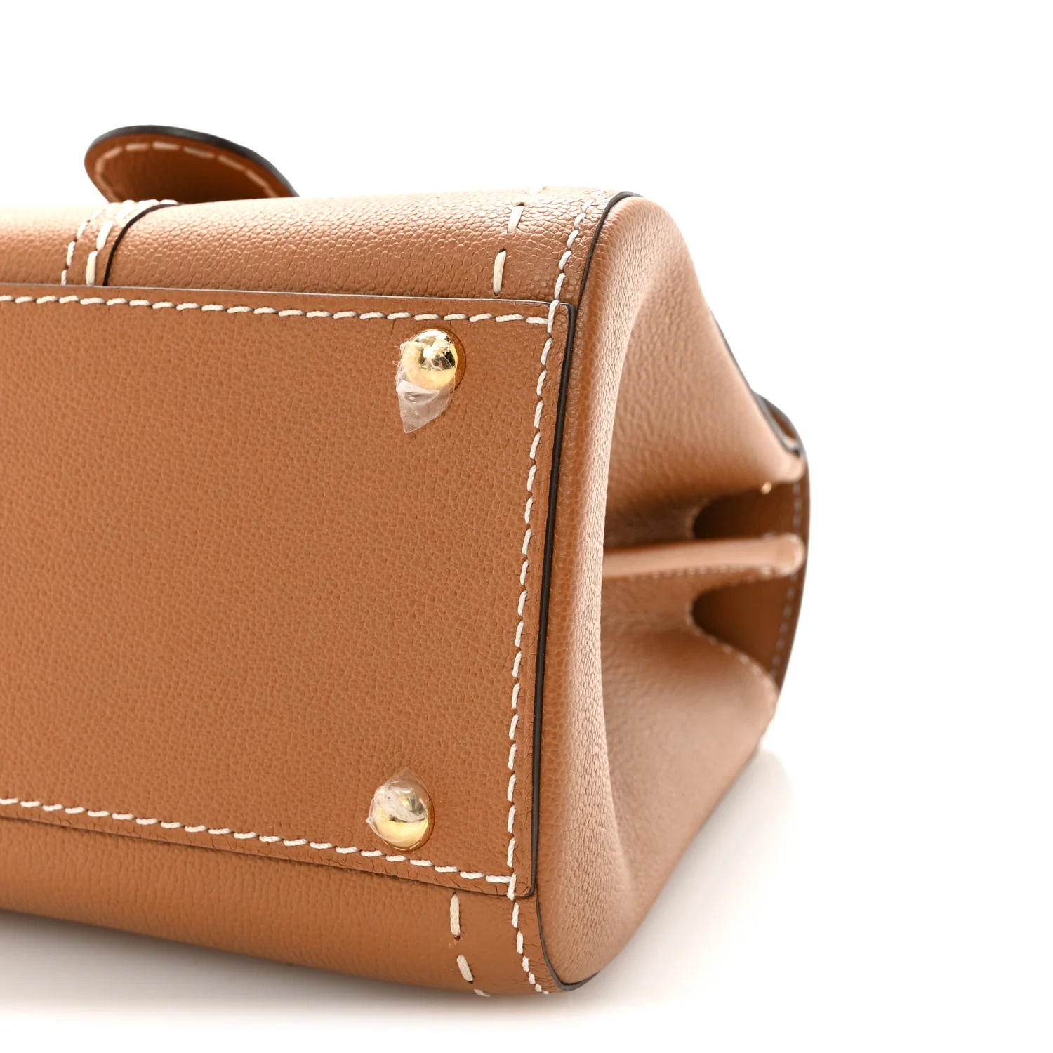 Grained Rodeo Calfskin Surpique Mini Brillant Satchel Vegetal Ivory - Image 10