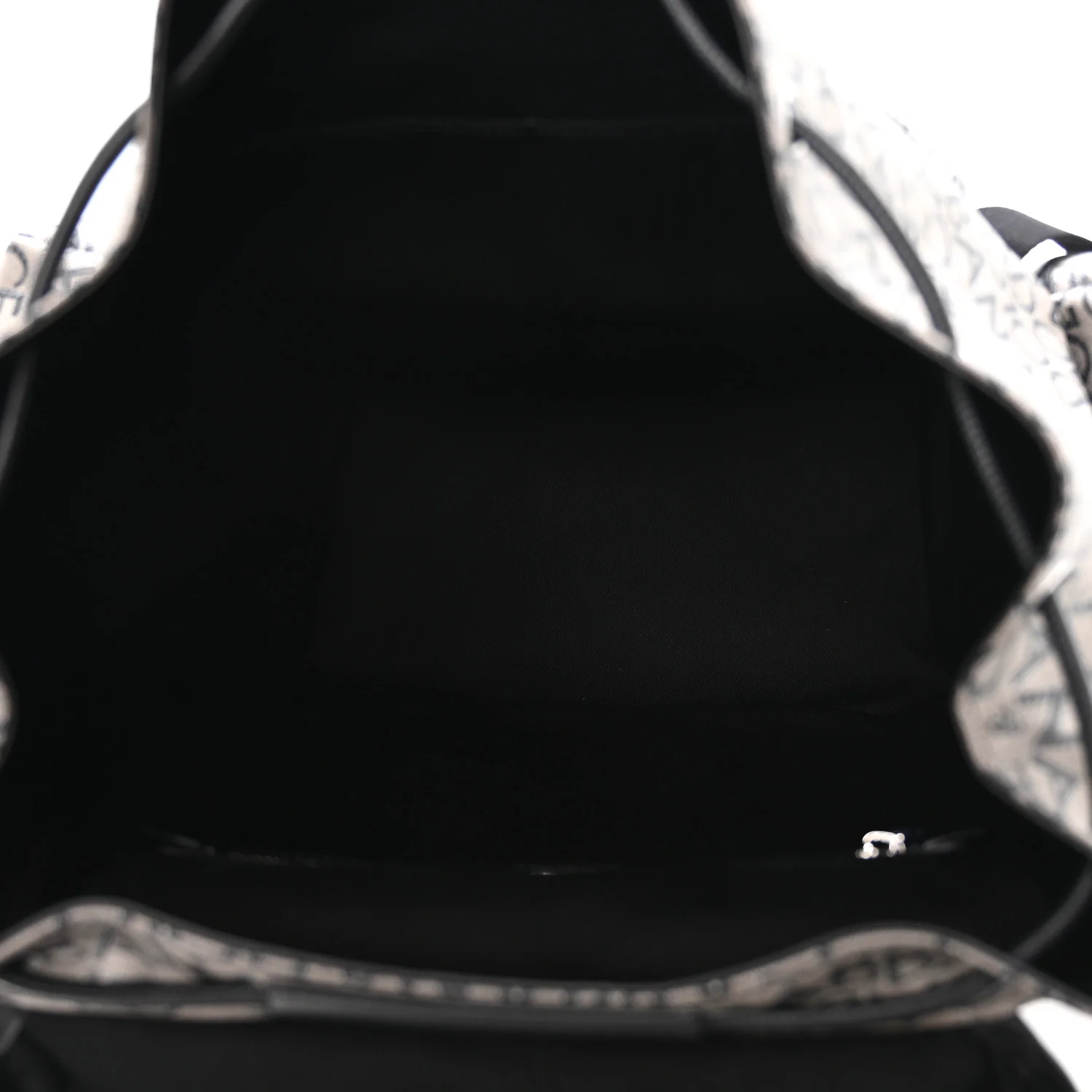 Coated Jacquard Logo Backpack Black - Image 5