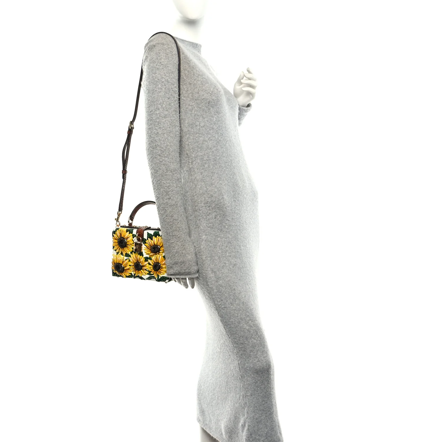 Plexiglass Snakeskin Girasoli Box Bag Bruciato Multicolor - Image 2