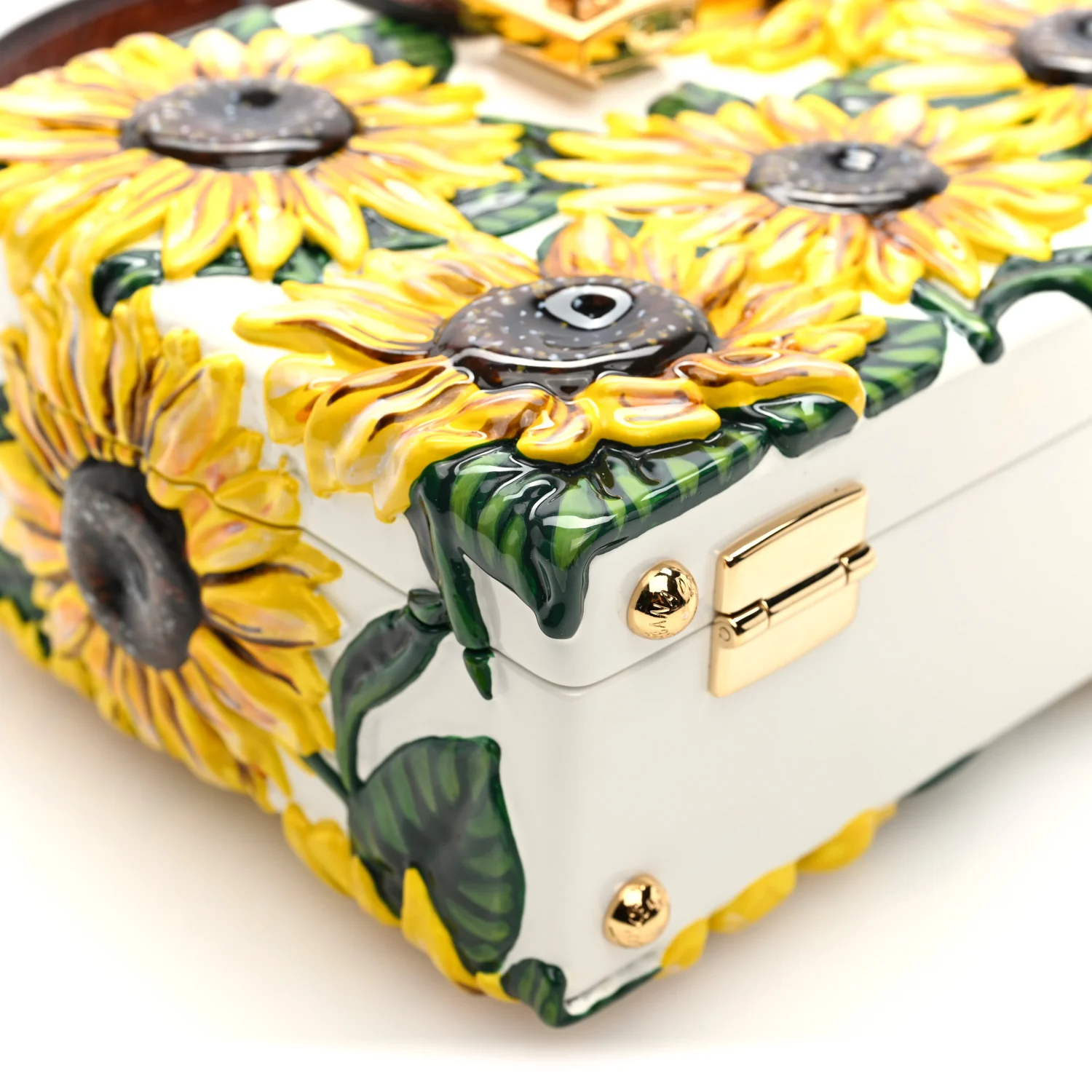 Plexiglass Snakeskin Girasoli Box Bag Bruciato Multicolor - Image 8