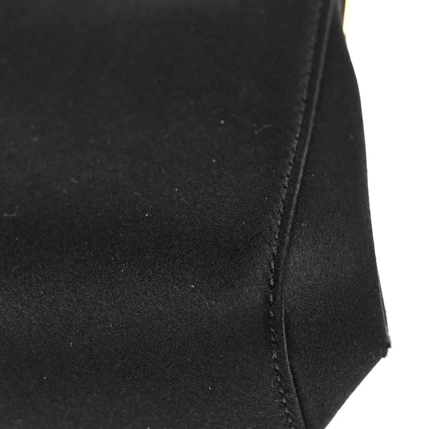 Satin Small Marlene Chain Clutch Black - Image 10