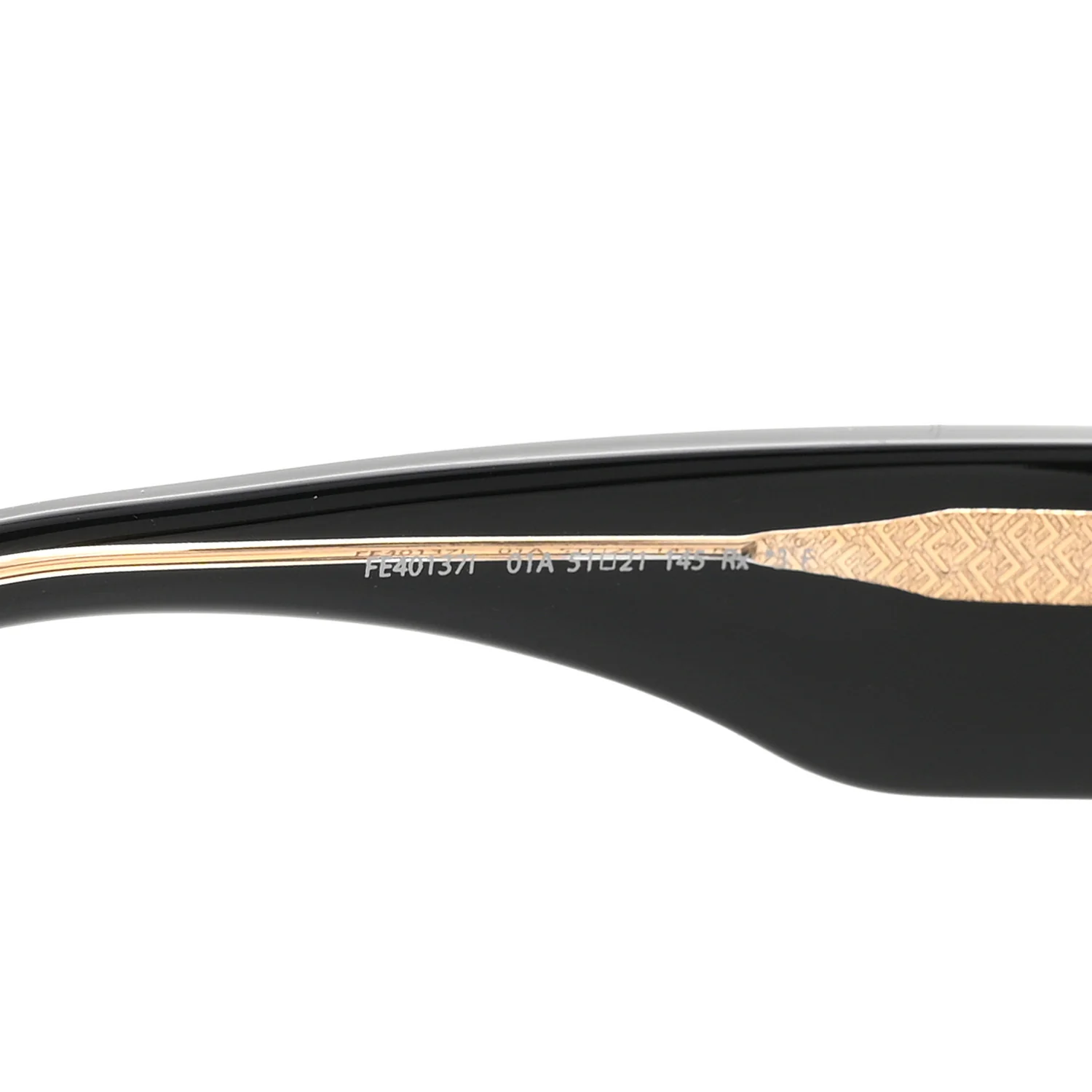 Acetate Fendi Roma Sunglasses FE40137I Black - Image 6