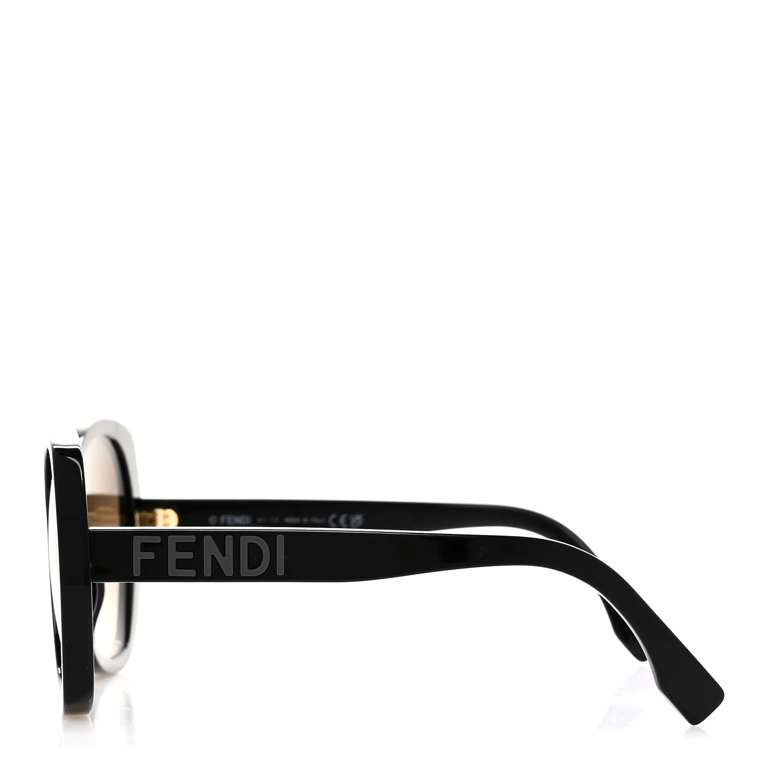 Acetate Sunglasses FE40112I Black - Image 4