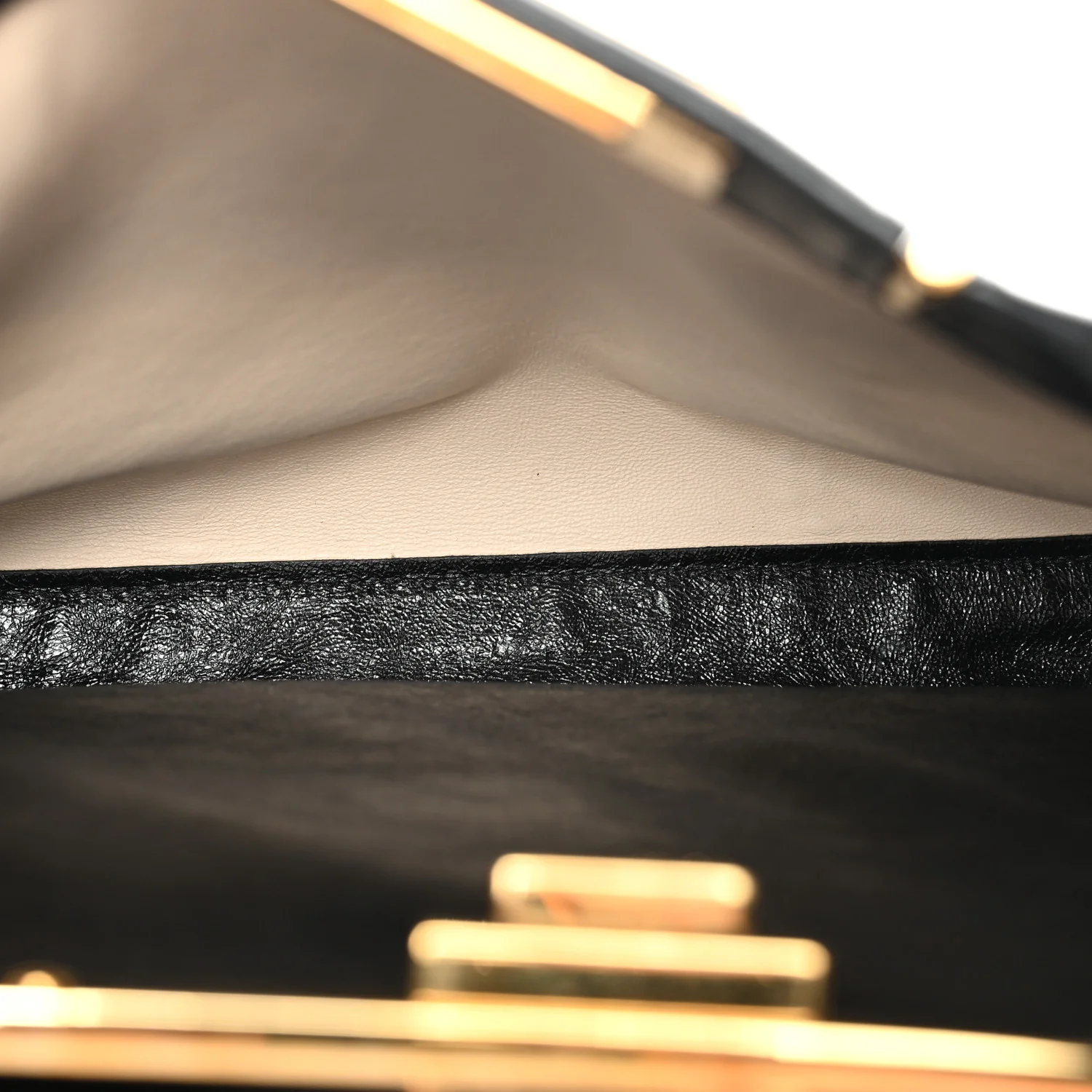 Agnello Old Shine Medium Peekaboo Iconic Satchel Black - Image 5