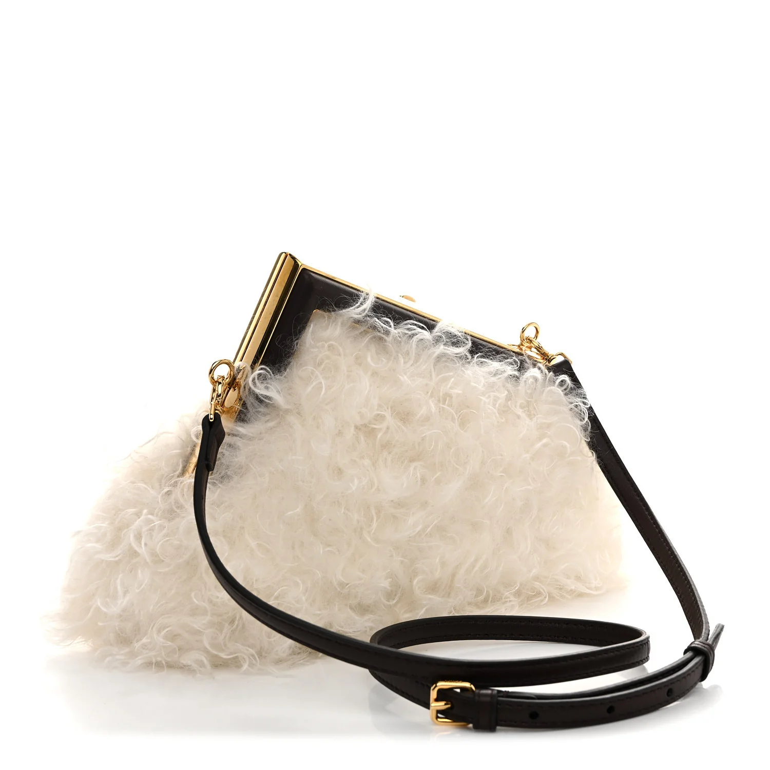 Baby Mongolian Nappa Small Fendi First White Fondente - Image 3