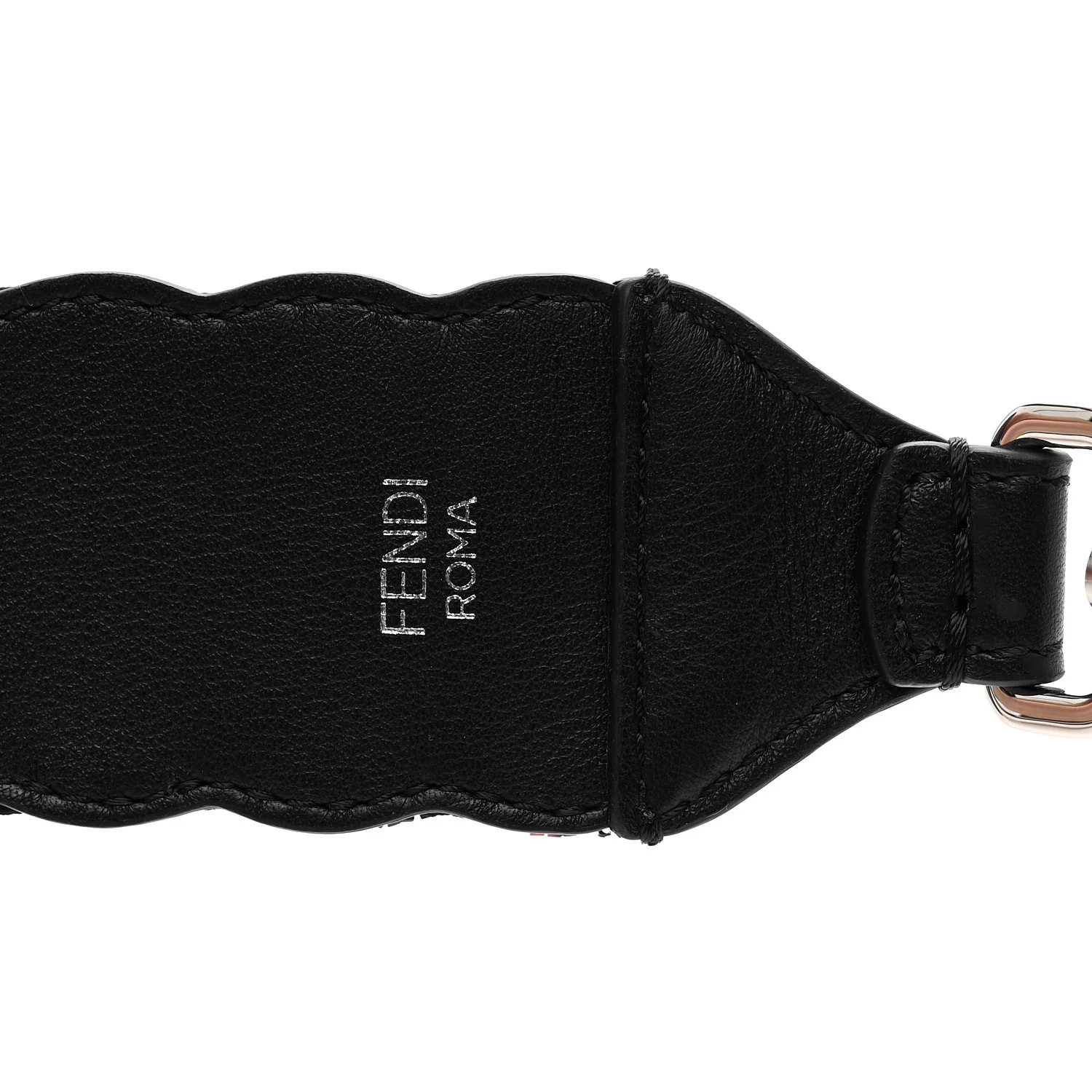 Beaded Vitello Dolce Embroidered Flower Strap You Black Multicolor - Image 3