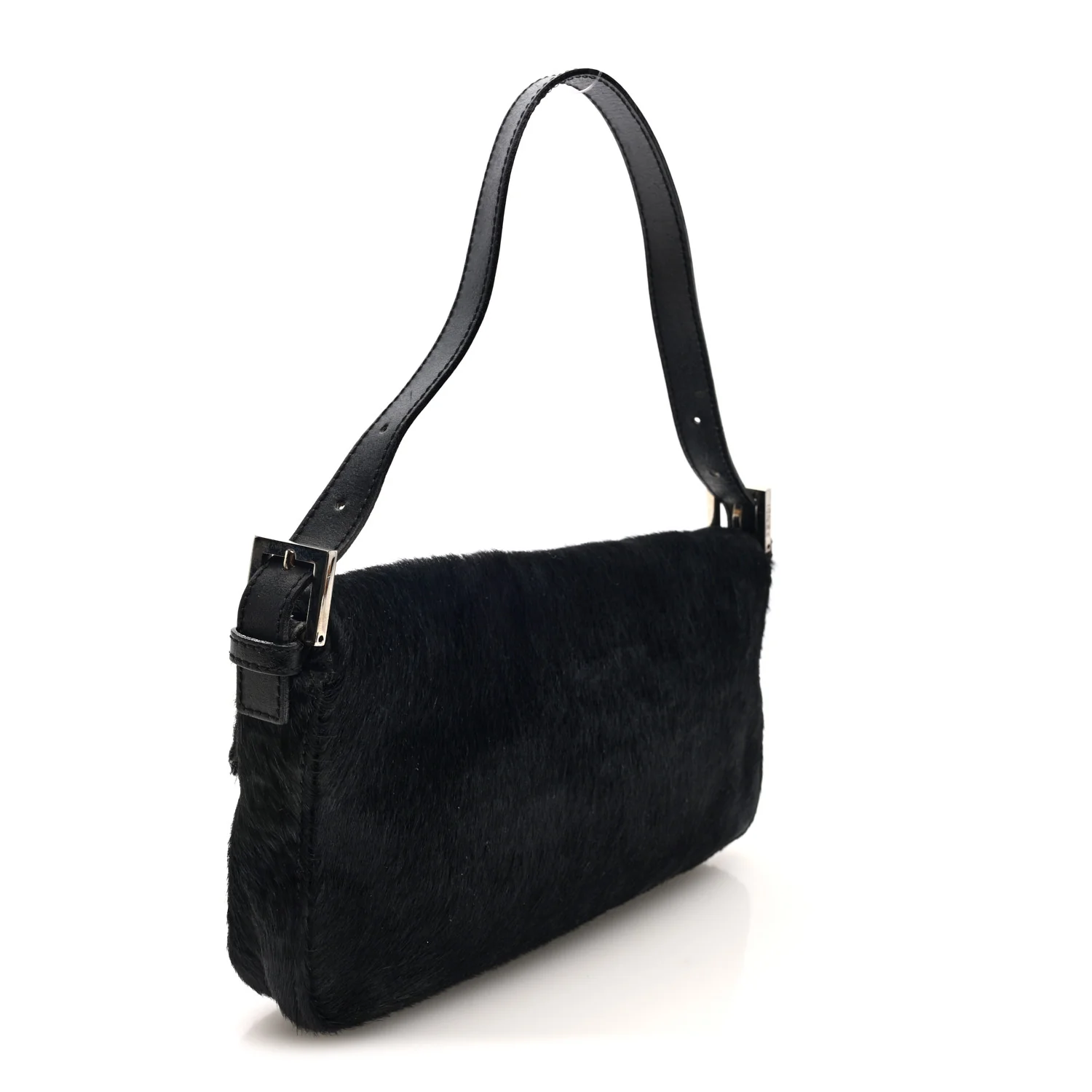 Calf Hair Baguette Black - Image 3