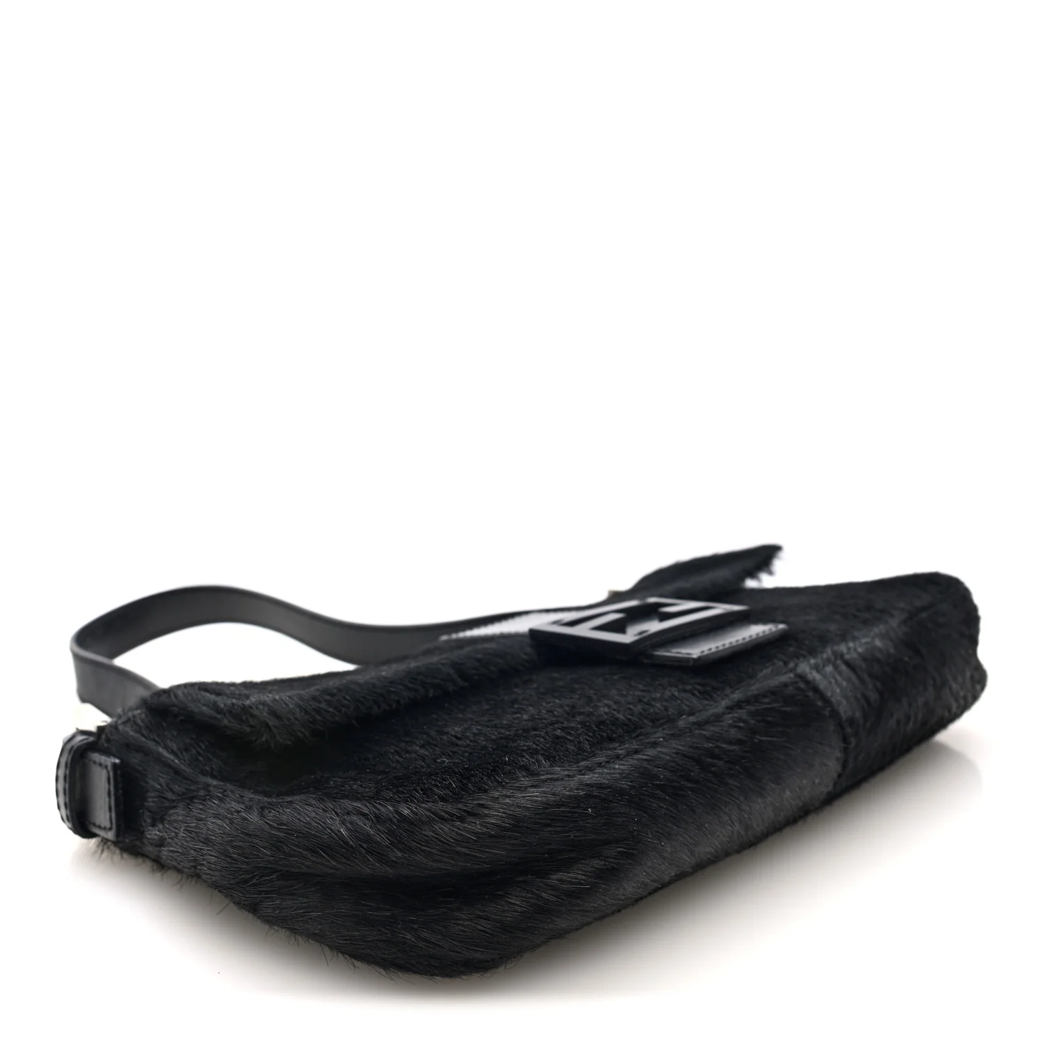 Calf Hair Baguette Black - Image 4