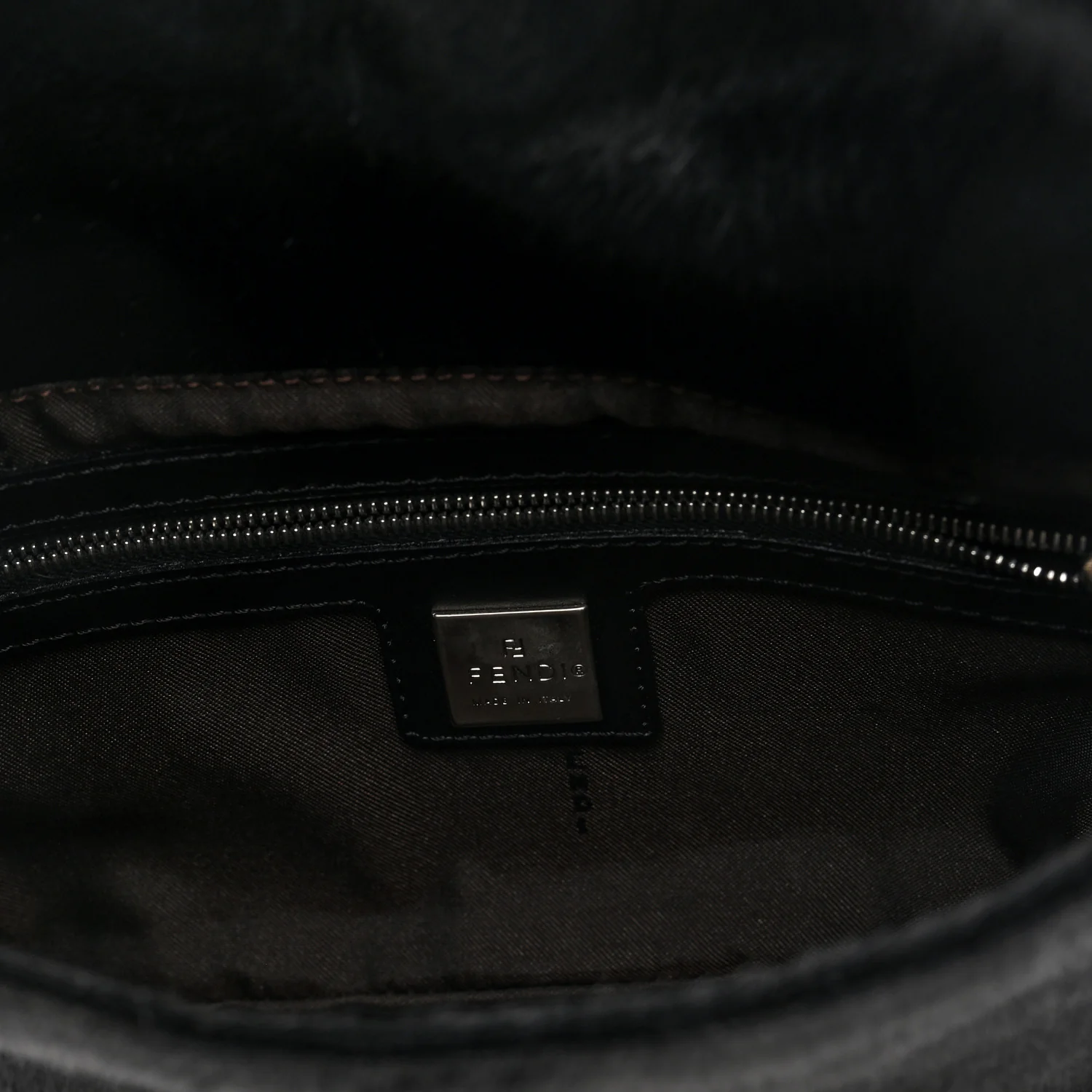 Calf Hair Baguette Black - Image 6