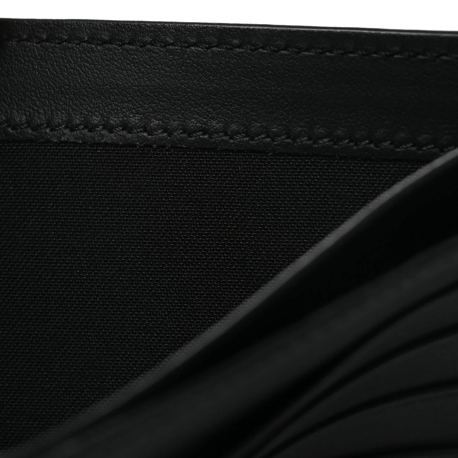 Calfskin Metal Monster Eyes Bi-fold Wallet Black - Image 9