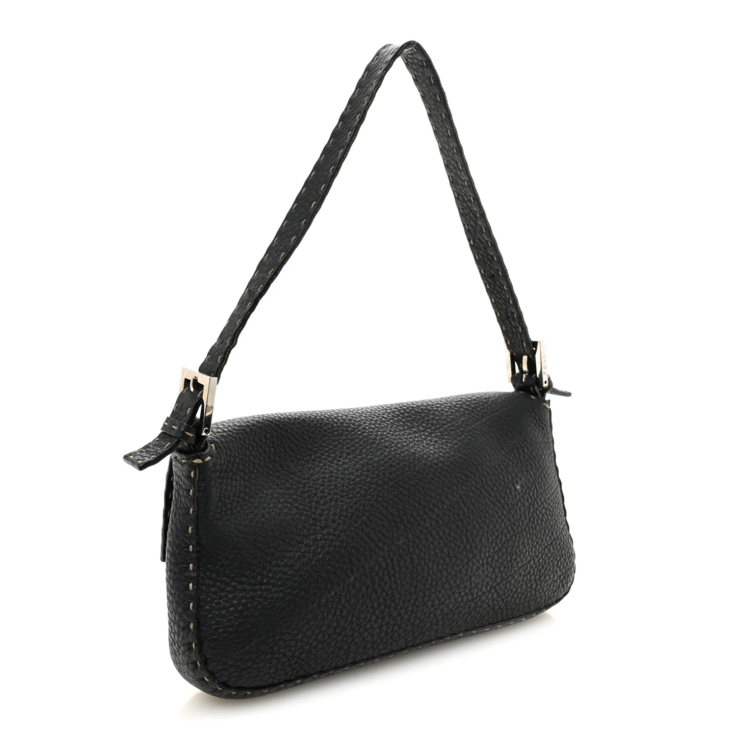 Calfskin Romano Selleria Baguette Black - Image 4