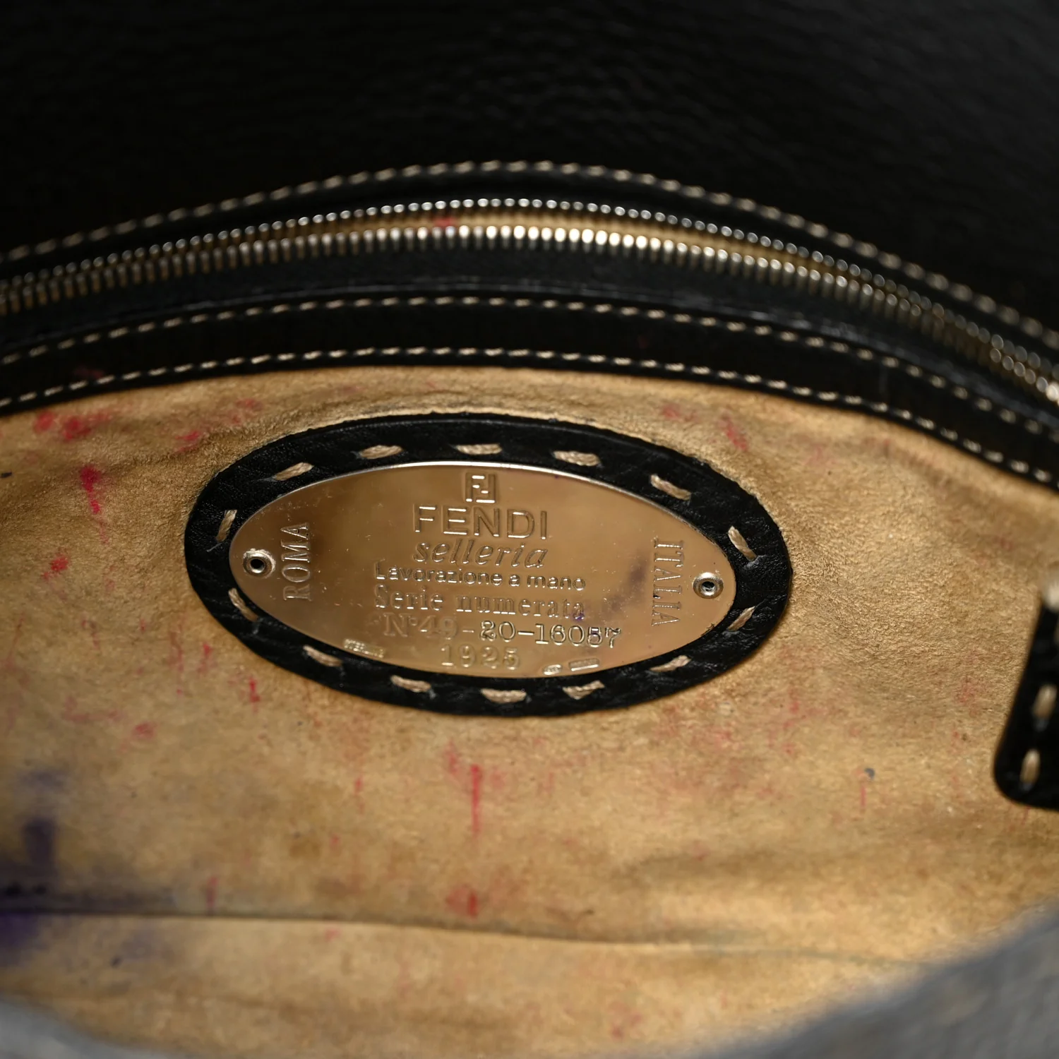Calfskin Romano Selleria Baguette Black - Image 7