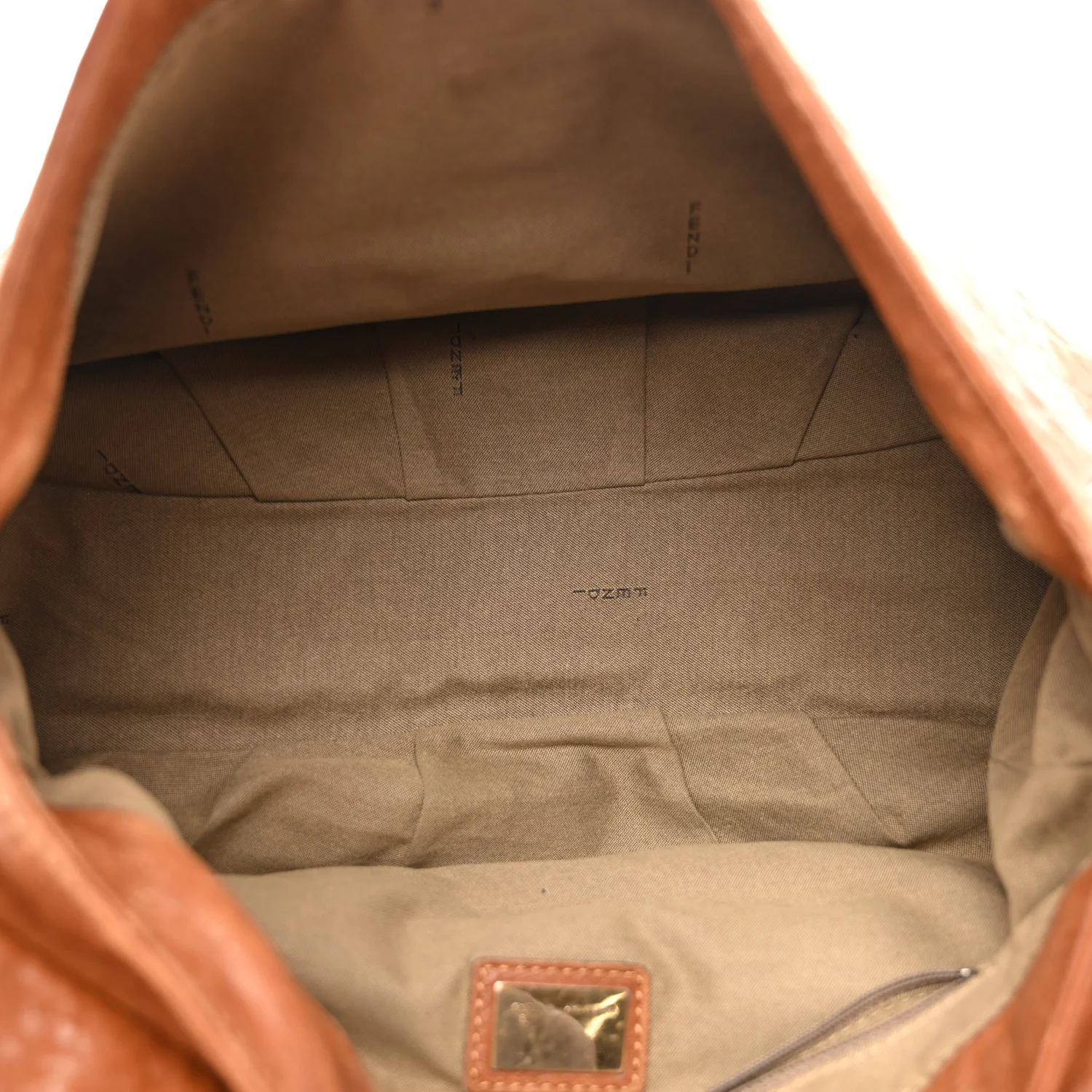 Crinkled Lambskin Mia Shoulder Flap Camel - Image 5