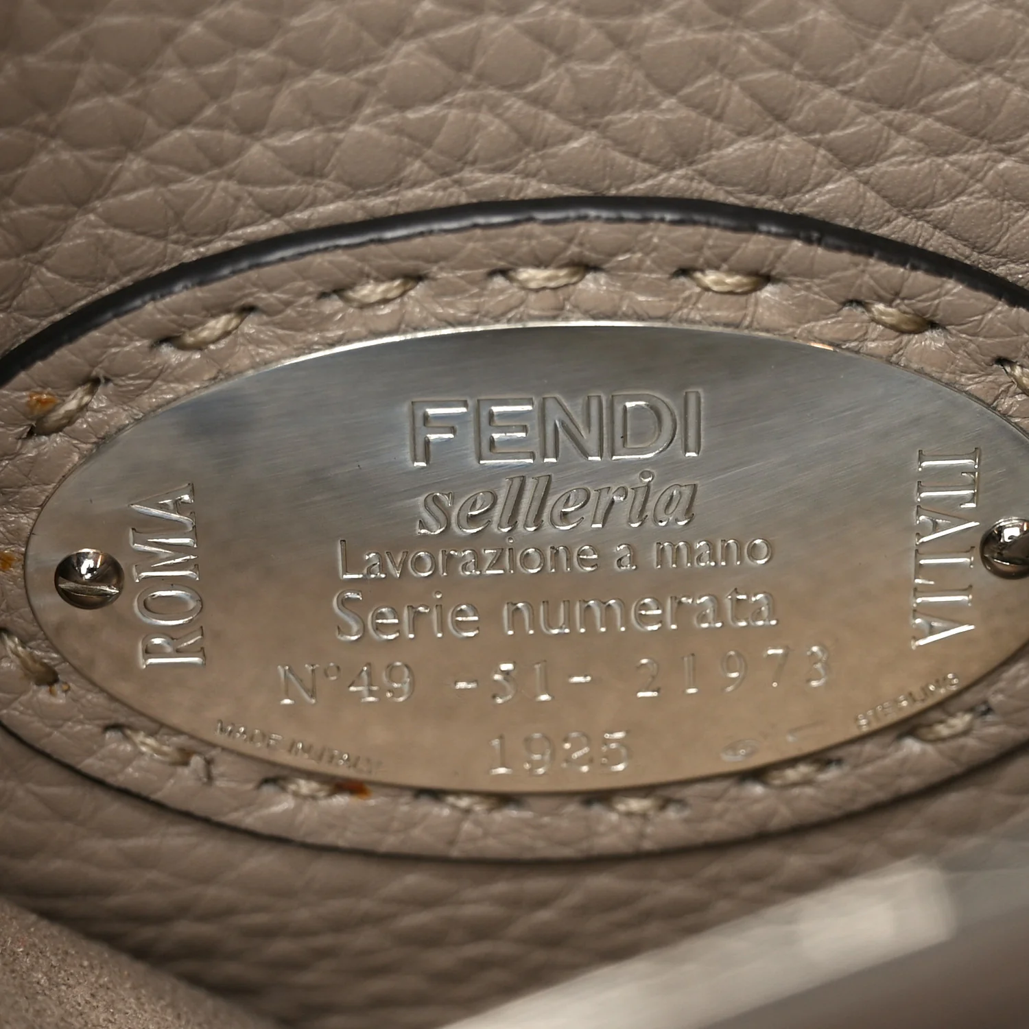Cuoio Romano Selleria Medium Peekaboo Iconic Satchel Corda - Image 6