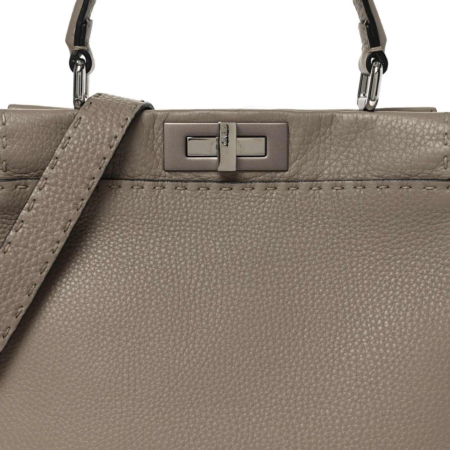 Cuoio Romano Selleria Medium Peekaboo Iconic Satchel Corda - Image 8