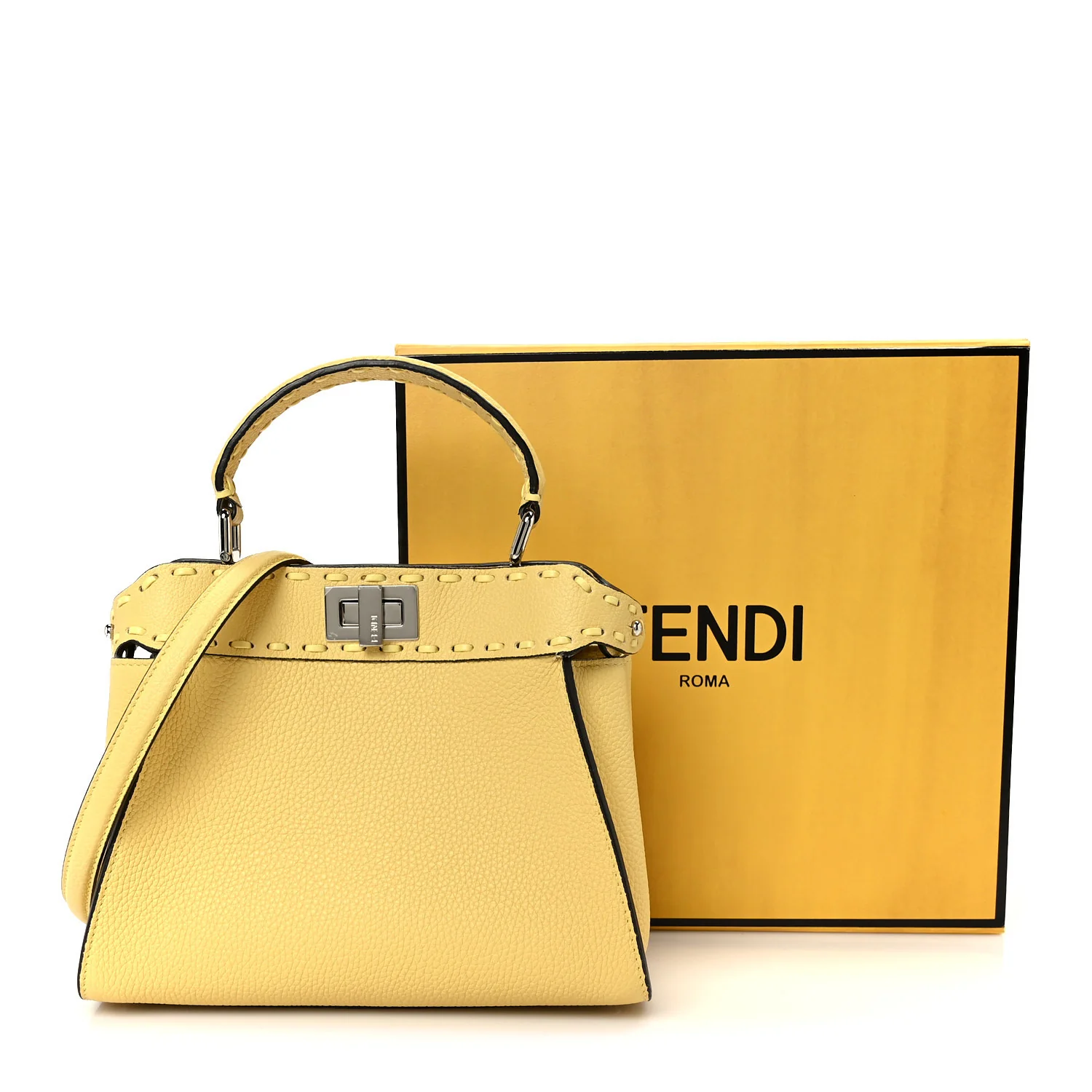 Cuoio Romano Sellerissima Mini Peekaboo Iconic Satchel Sorbetto - Image 13