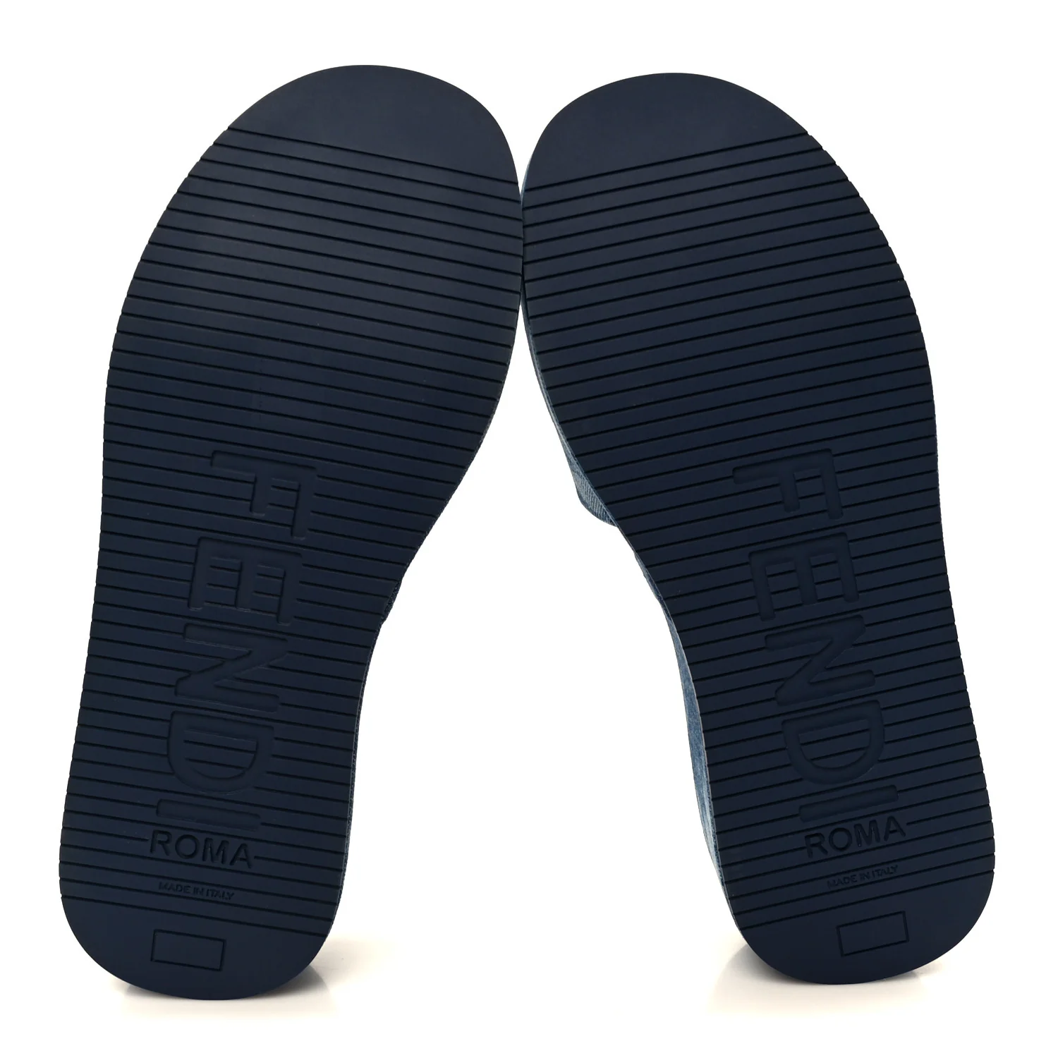 Denim Sea Garden Logo Sunshine Flatform Slide Sandals 40 Blue Medium Dark Blue - Image 6