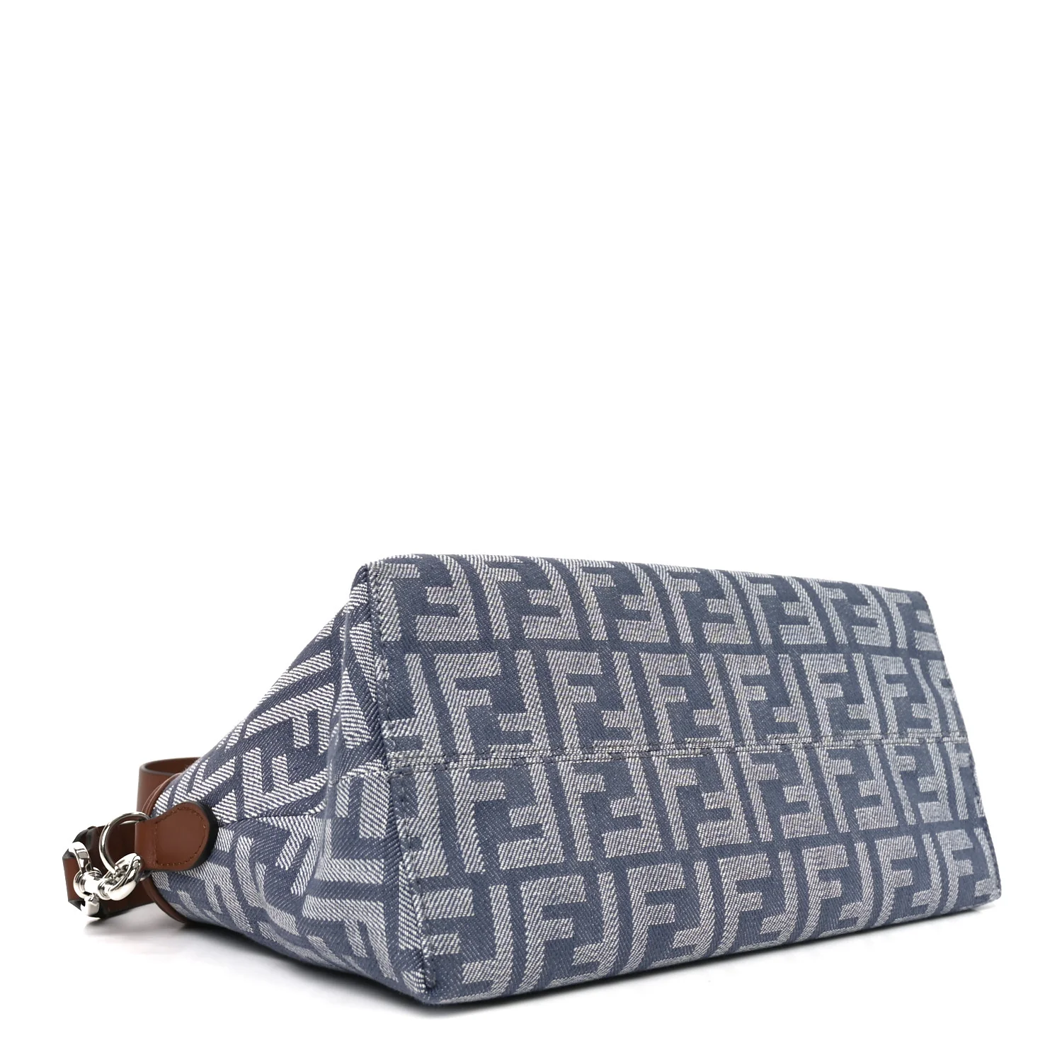 Denim Vitello Grace FF Mini By The Way Boston Bag  Blue - Image 4