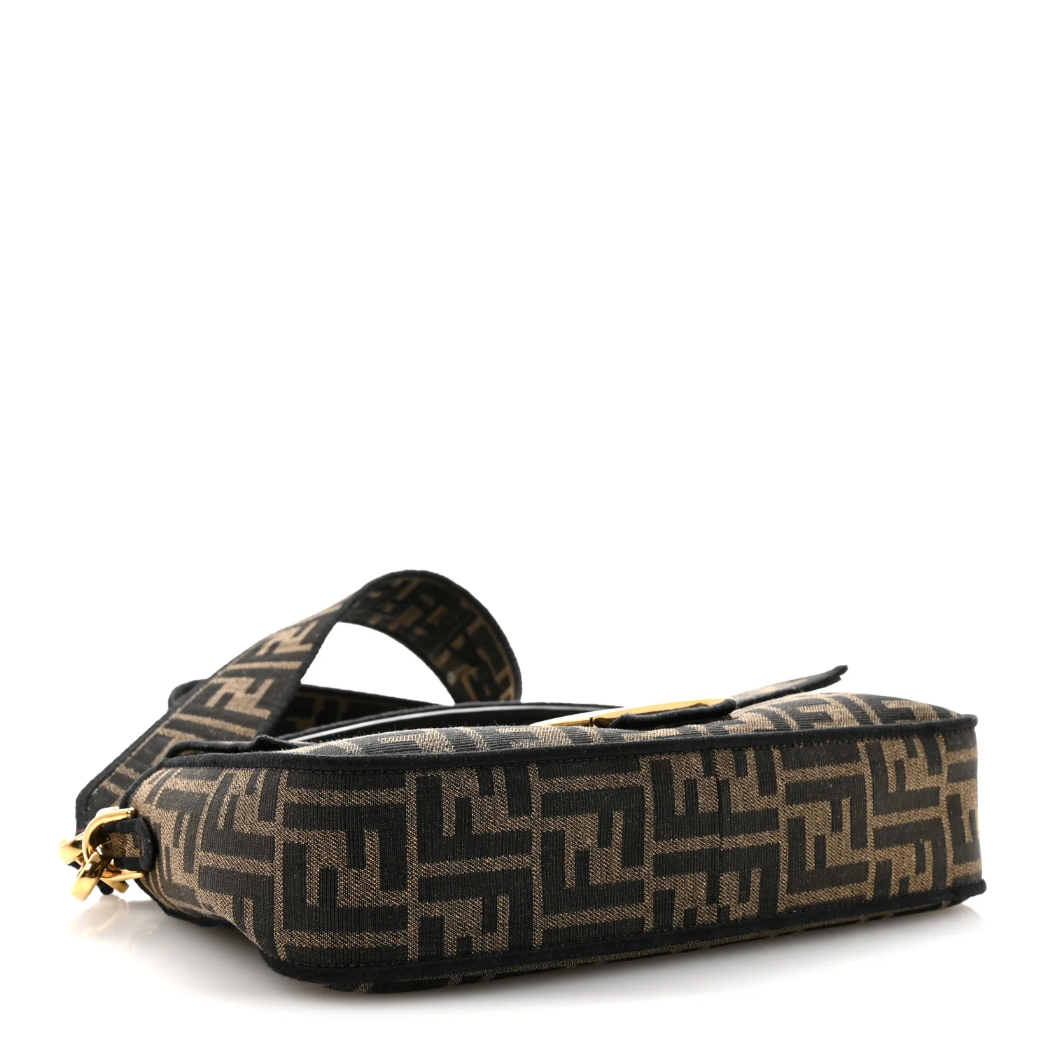 Fabric Jacquard FF 1974 Medium Baguette Tobacco Moro Black - Image 4