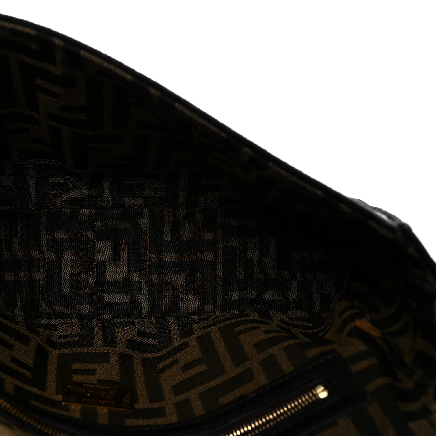 Fabric Jacquard FF 1974 Medium Baguette Tobacco Moro Black - Image 5
