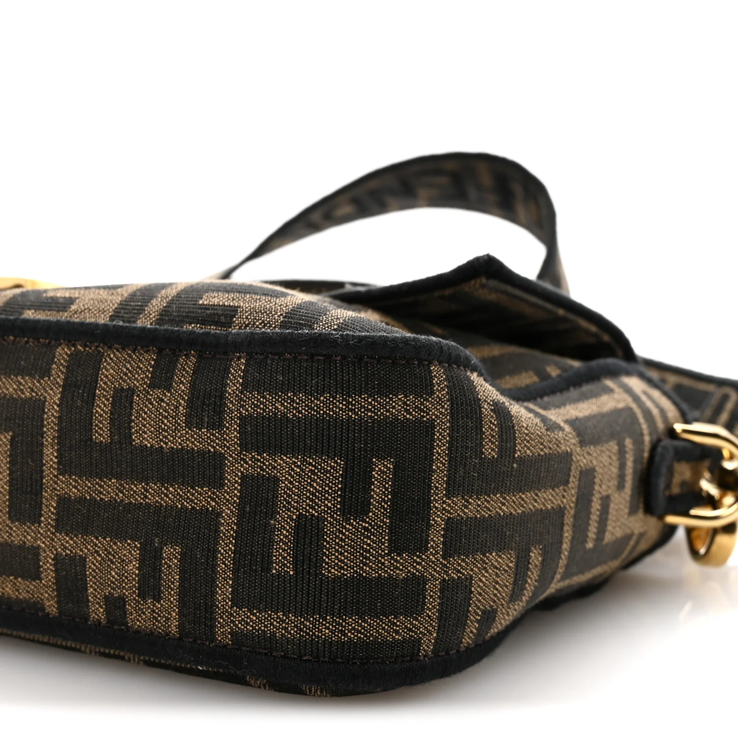 Fabric Jacquard FF 1974 Medium Baguette Tobacco Moro Black - Image 9