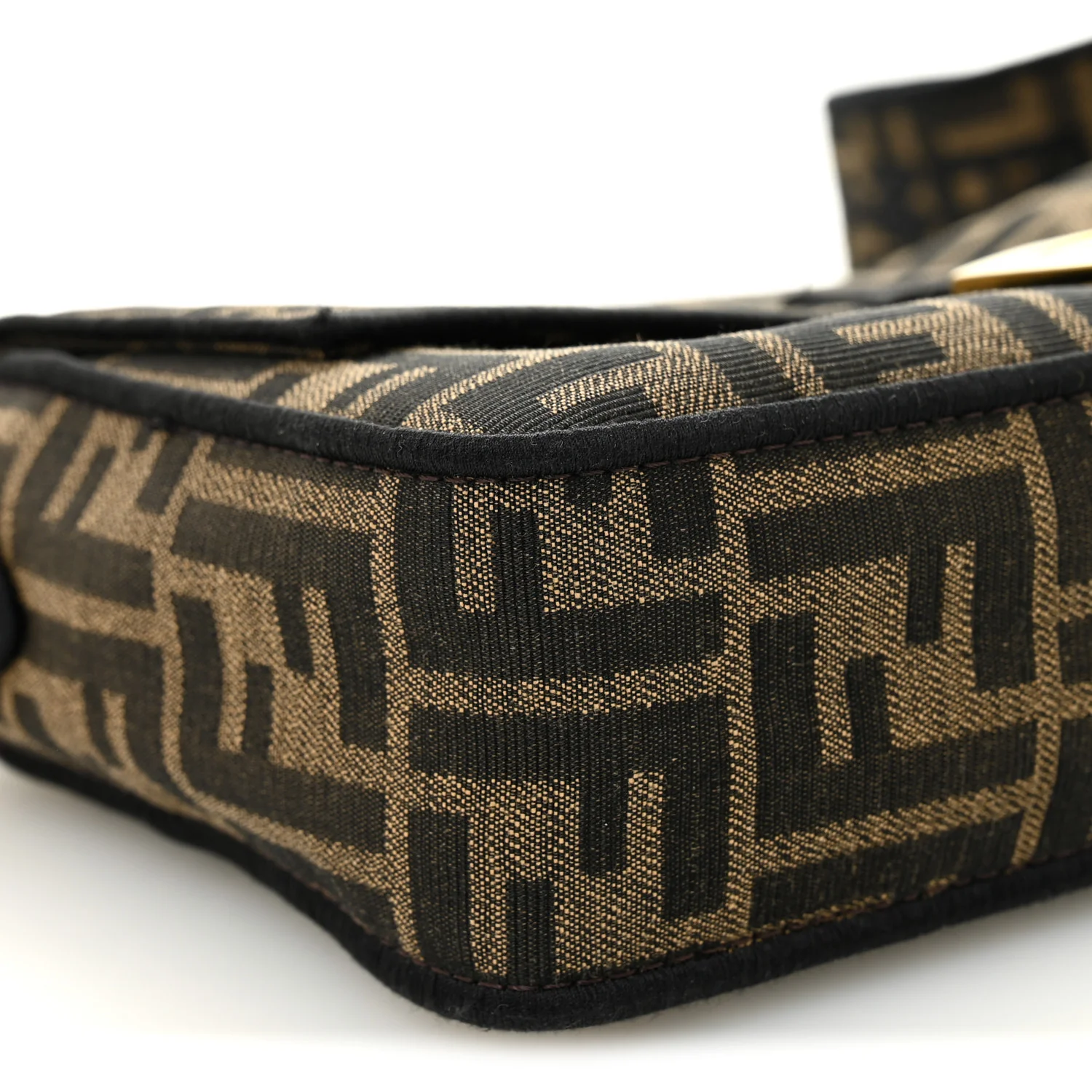 Fabric Jacquard FF 1974 Medium Baguette Tobacco Moro Black - Image 10