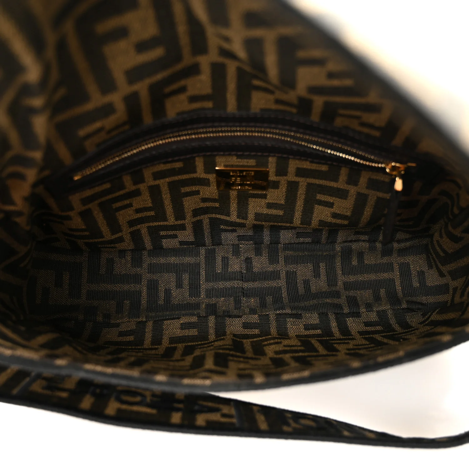 Fabric Jacquard FF 1974 Medium Baguette Tobacco Moro Black - Image 5