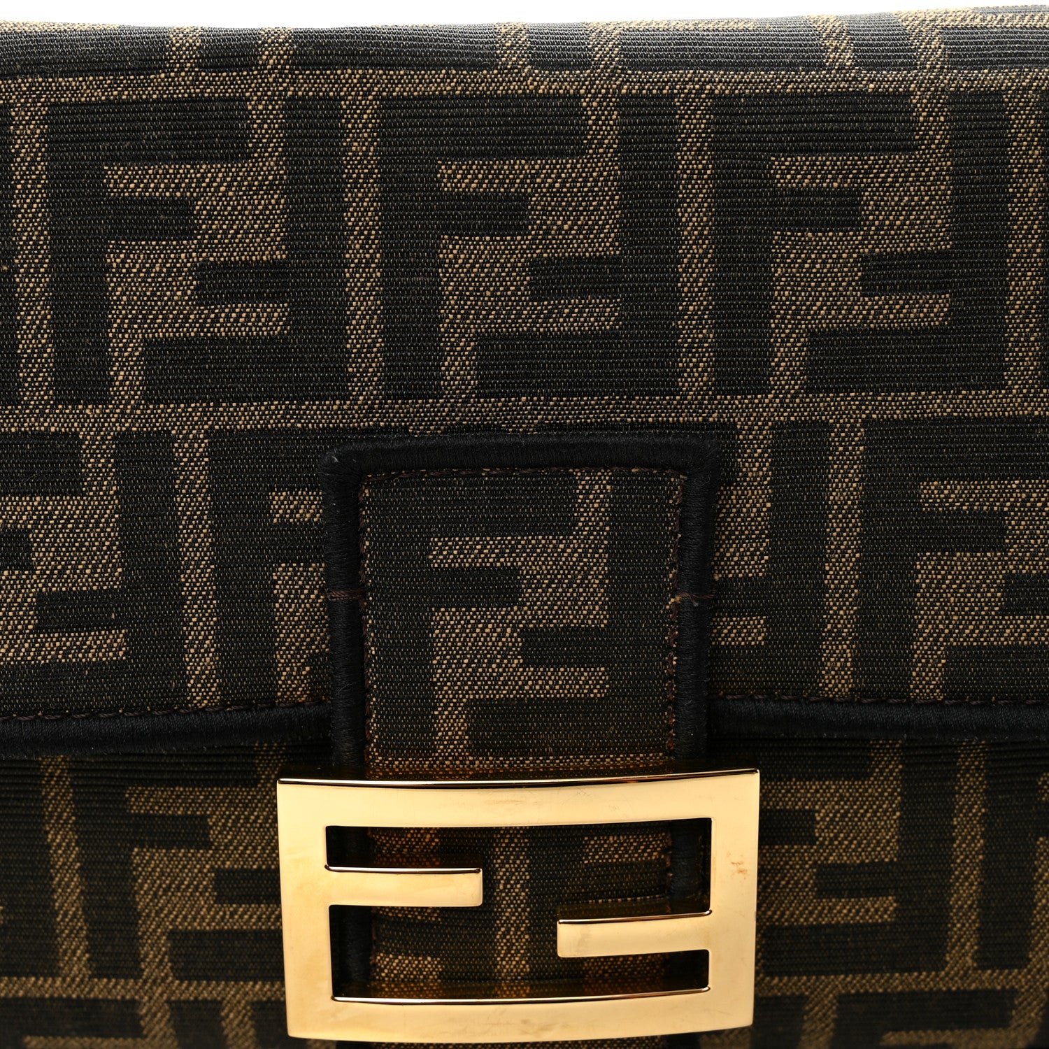 Fabric Jacquard FF 1974 Medium Baguette Tobacco Moro Black - Image 8