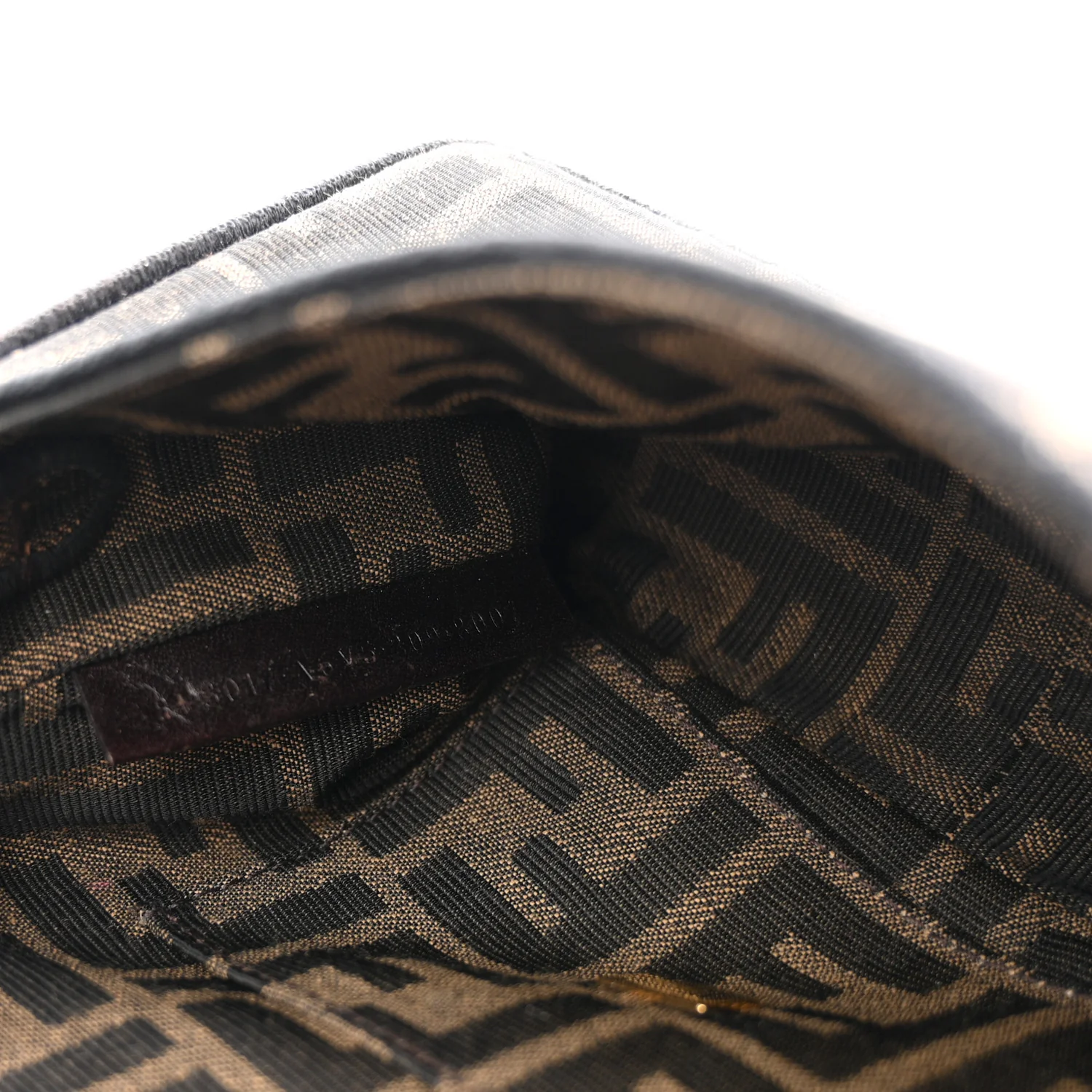 Fabric Jacquard FF 1974 Mini Baguette Tobacco Moro Black - Image 7