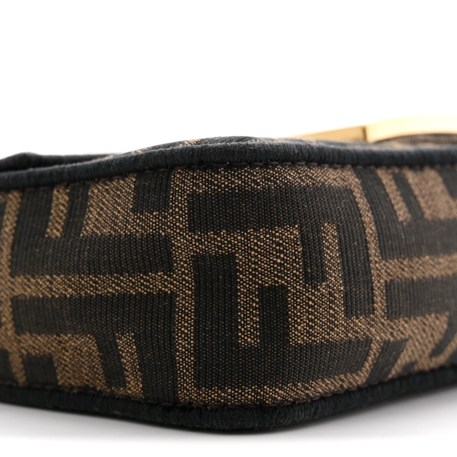 Fabric Jacquard FF 1974 Mini Baguette Tobacco Moro Black - Image 9