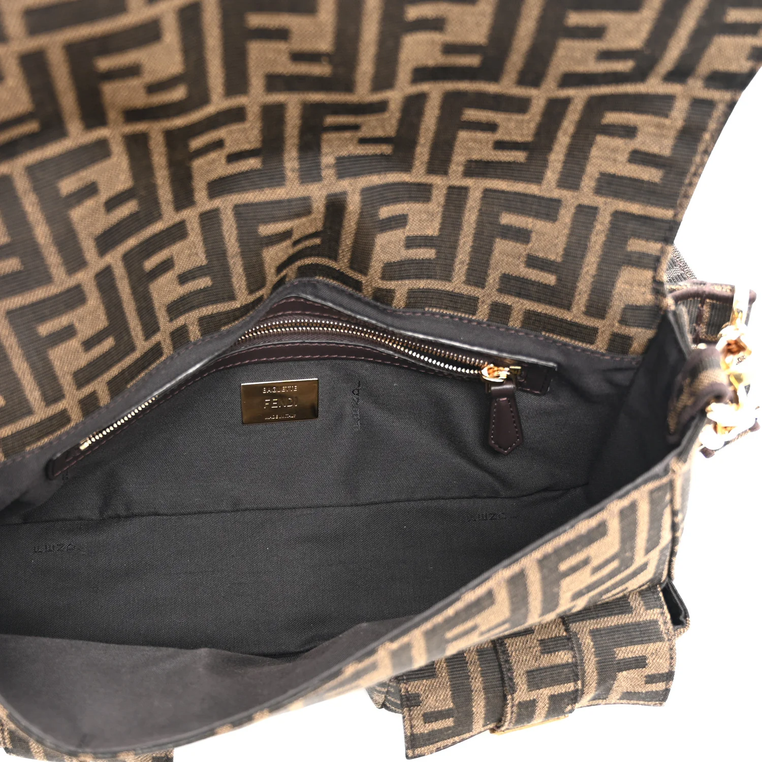 Fabric Jacquard FF 1974 Multipocket Baguette Tobacco Moro - Image 5