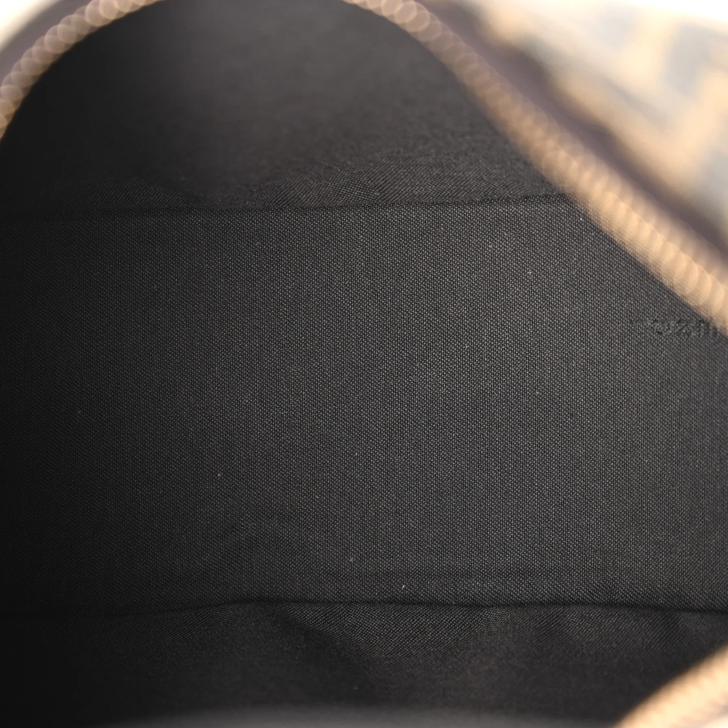 Fabric Jacquard Vitello Grace FF 1974 Small Fendigraphy Hobo Bag Tobacco Moro Ebano - Image 5