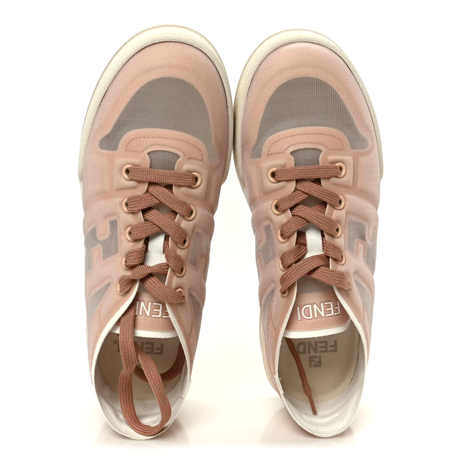 Fabric Mesh Fendi Match Low Top Sneakers 39 - Image 2
