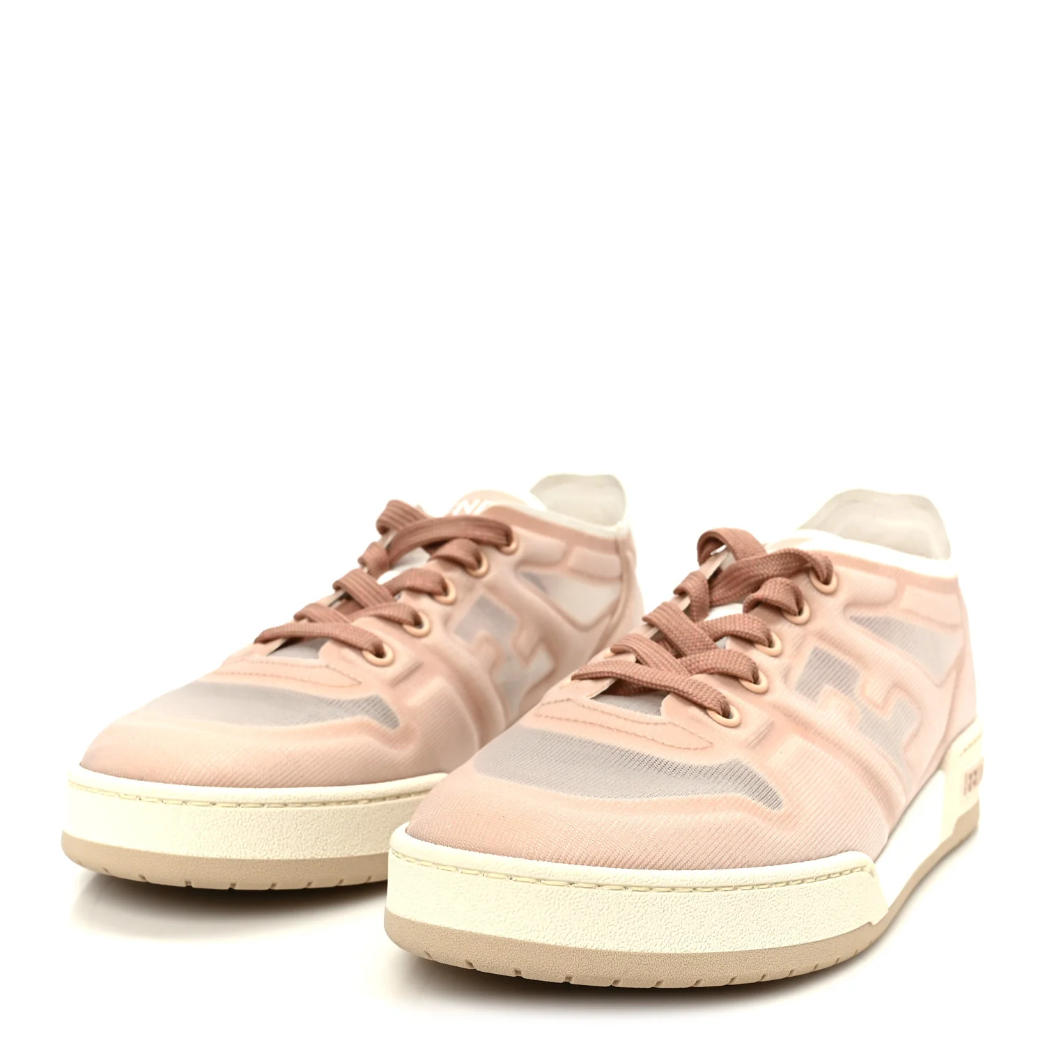 Fabric Mesh Fendi Match Low Top Sneakers 39 - Image 4