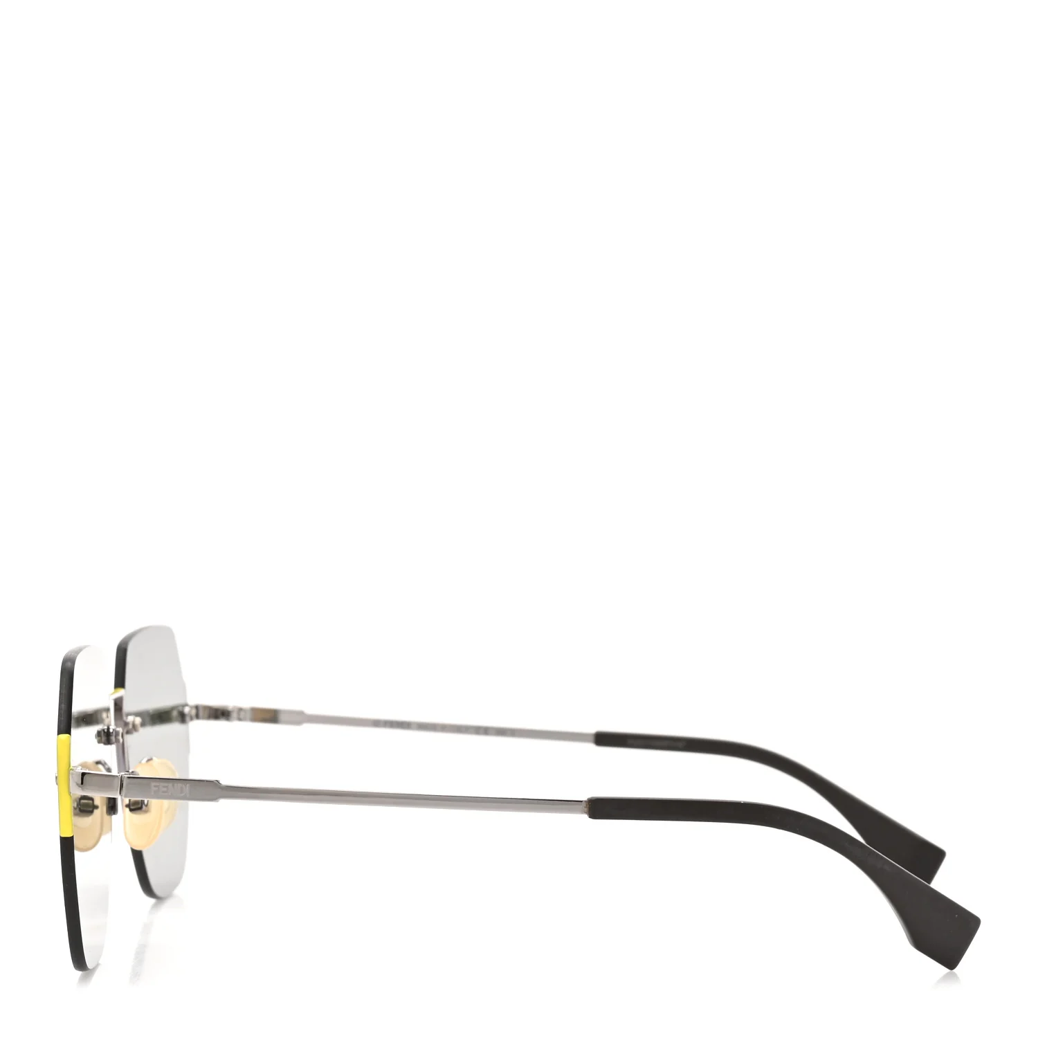 Metal Aviator Sunglasses FF M0067/F/S Silver Blue - Image 3