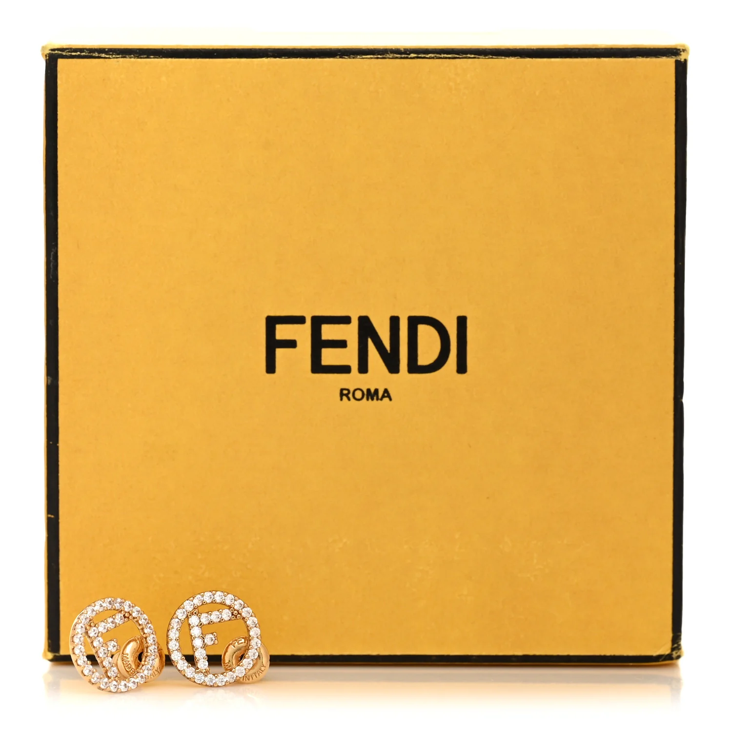 Metal Crystal F is Fendi Earrings Gold - Image 7
