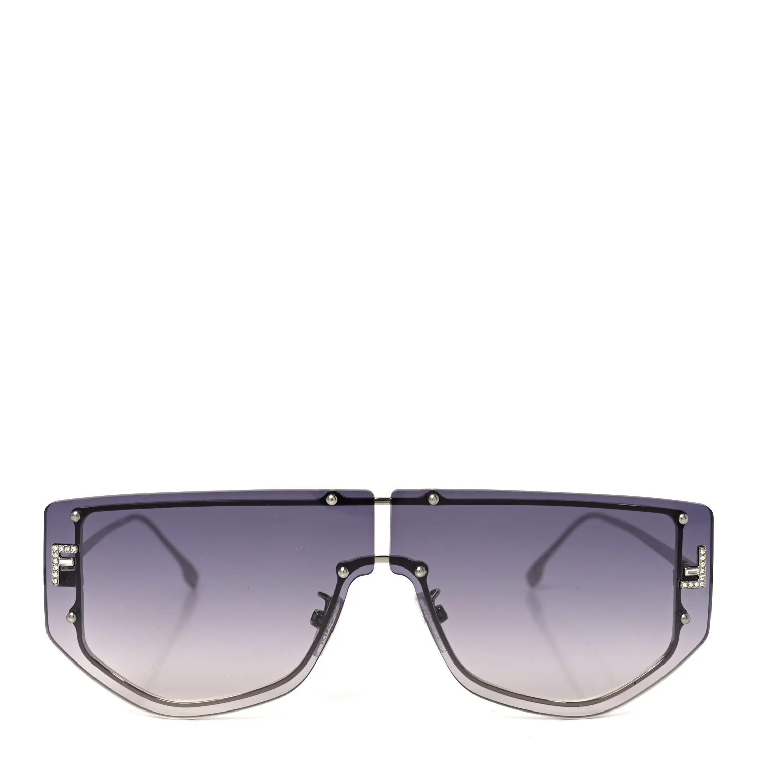 Metal Fendi First Sunglasses FE 40096/U Black - Image 2