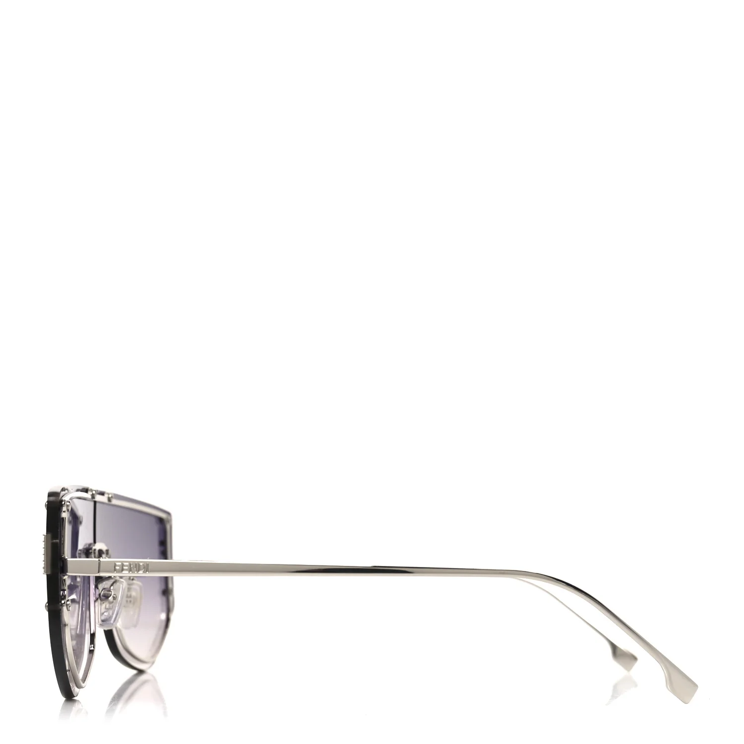 Metal Fendi First Sunglasses FE 40096/U Black - Image 3