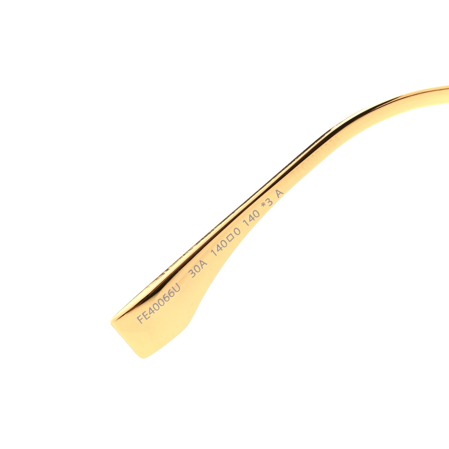 Metal Fendigraphy Shield Sunglasses FE 40066U Black Gold - Image 6