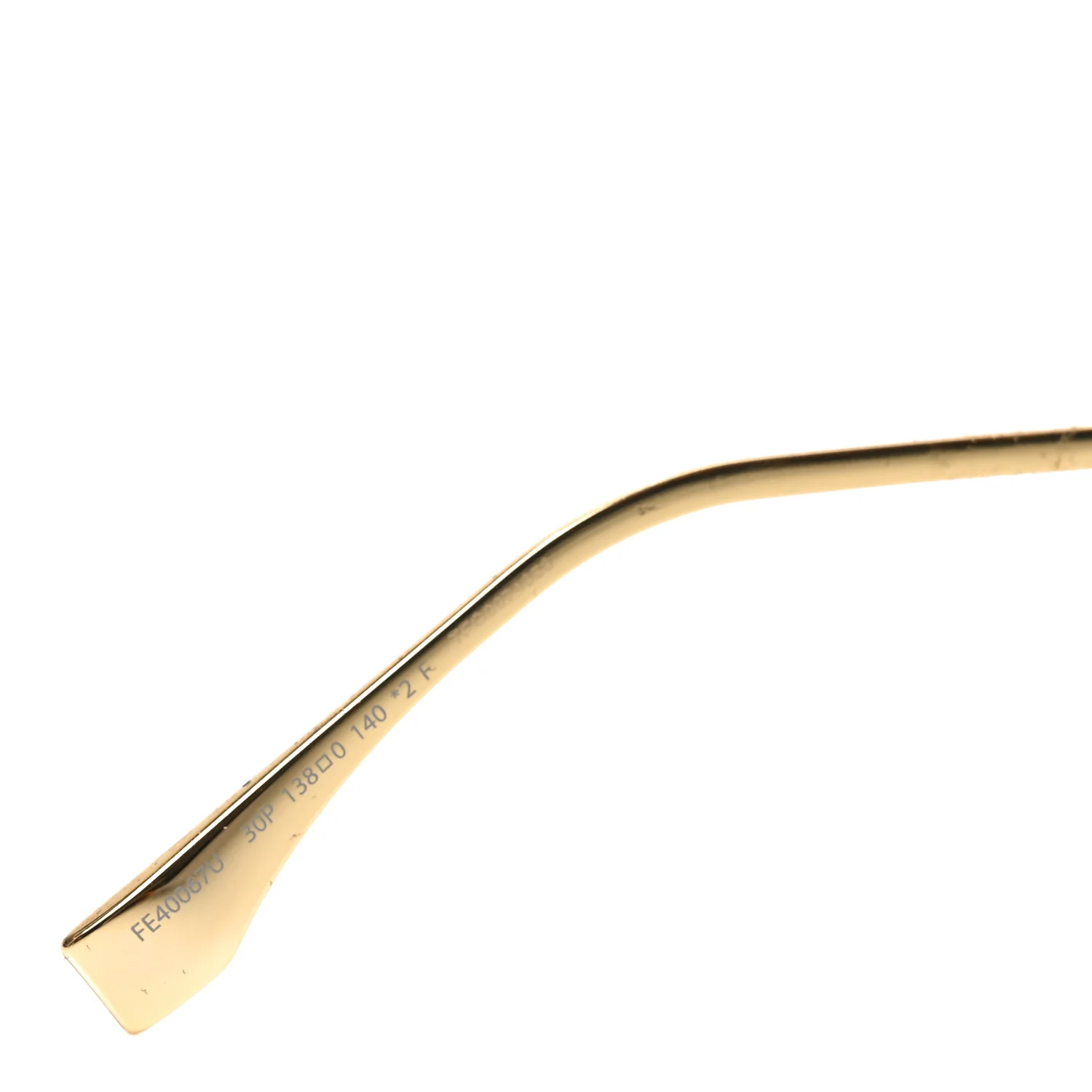 Metal Fendigraphy Shield Sunglasses FE40067U Green - Image 6