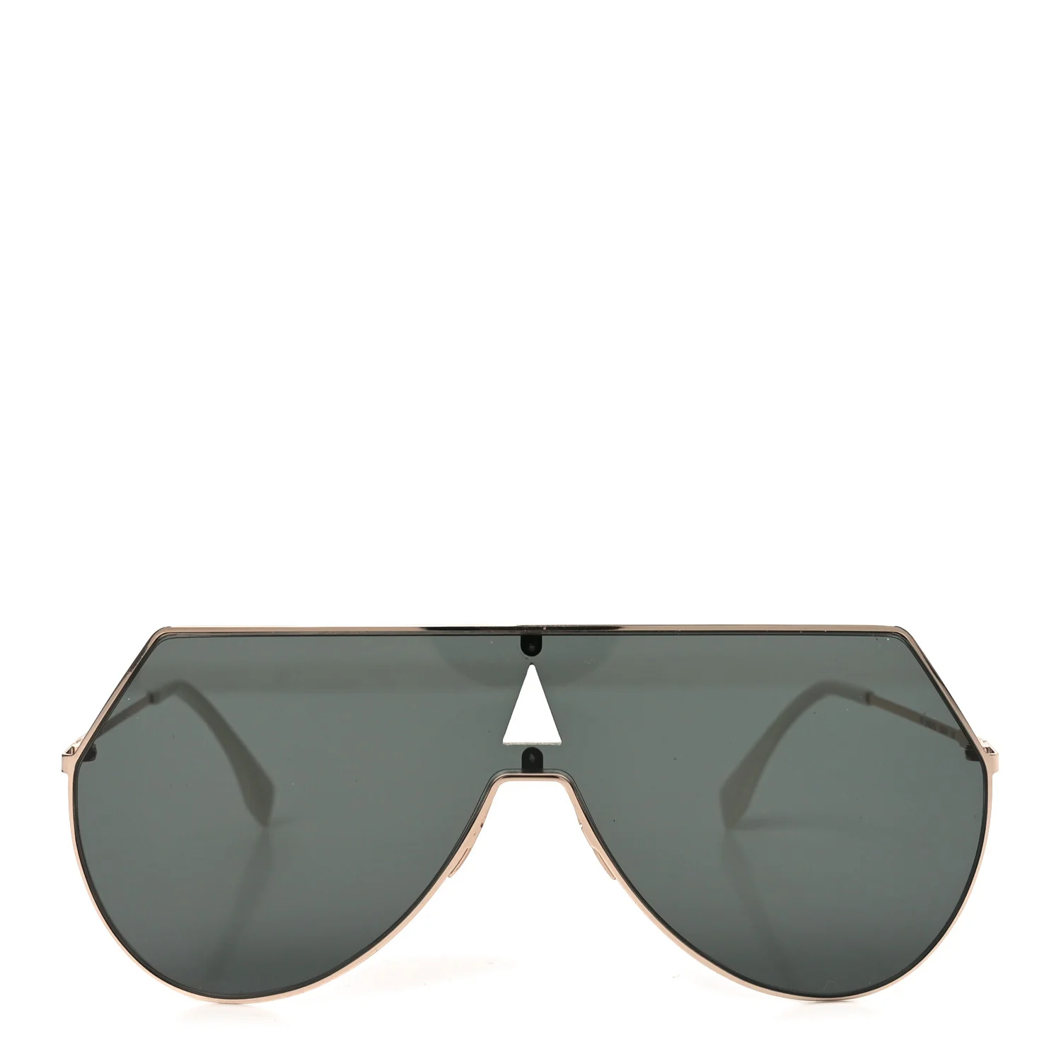Metal Mirrored Eyeline Sunglasses FF 0193S Black Rose Gold - Image 2
