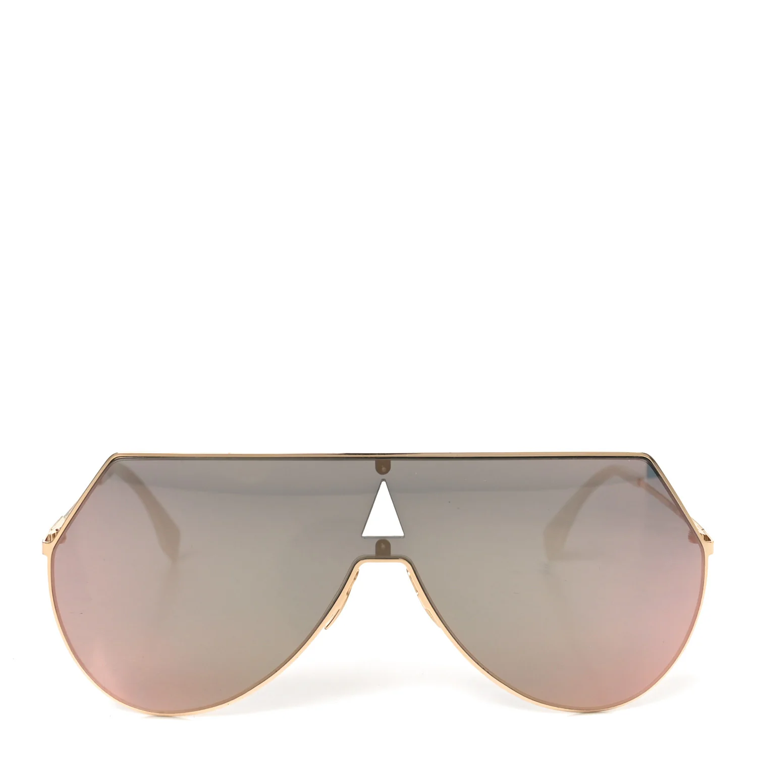 Metal Mirrored Eyeline Sunglasses FF 0193/S Black Rose Gold - Image 2