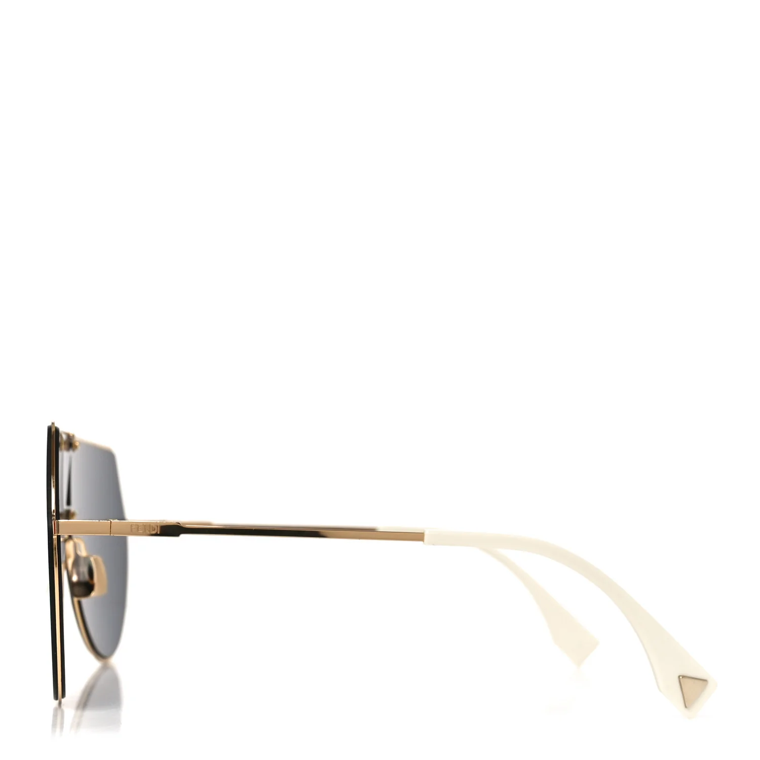 Metal Mirrored Eyeline Sunglasses FF 0193/S Black Rose Gold - Image 3