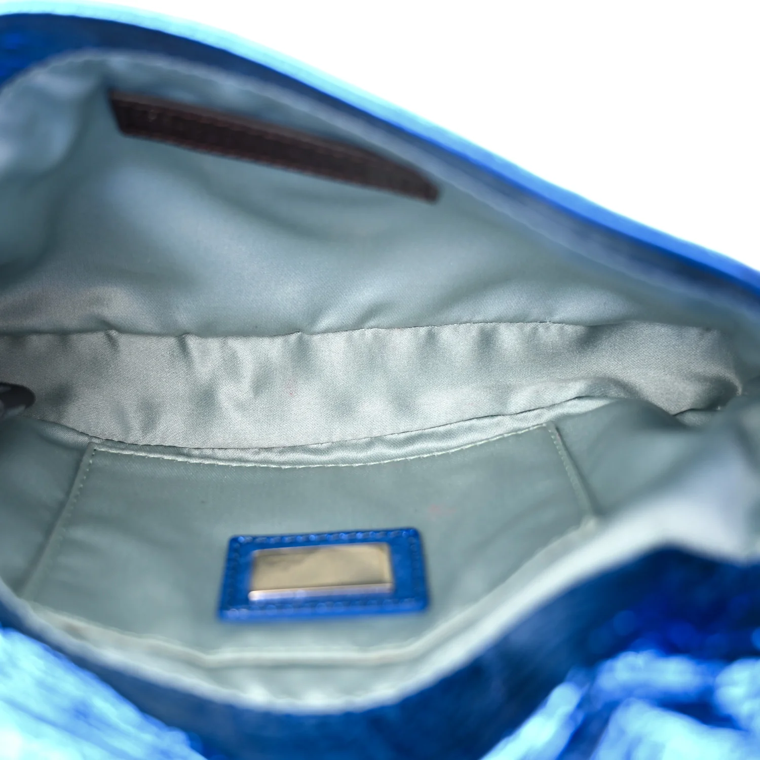 Metallic Calfskin Mia Pochette Blue - Image 5