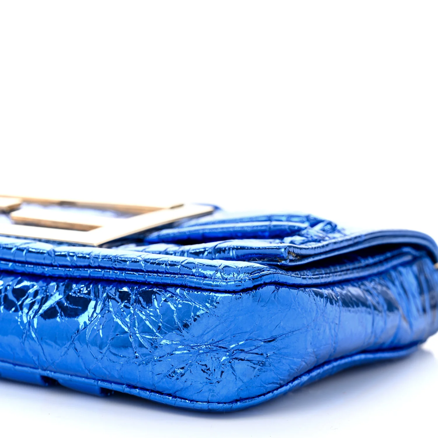 Metallic Calfskin Mia Pochette Blue - Image 9