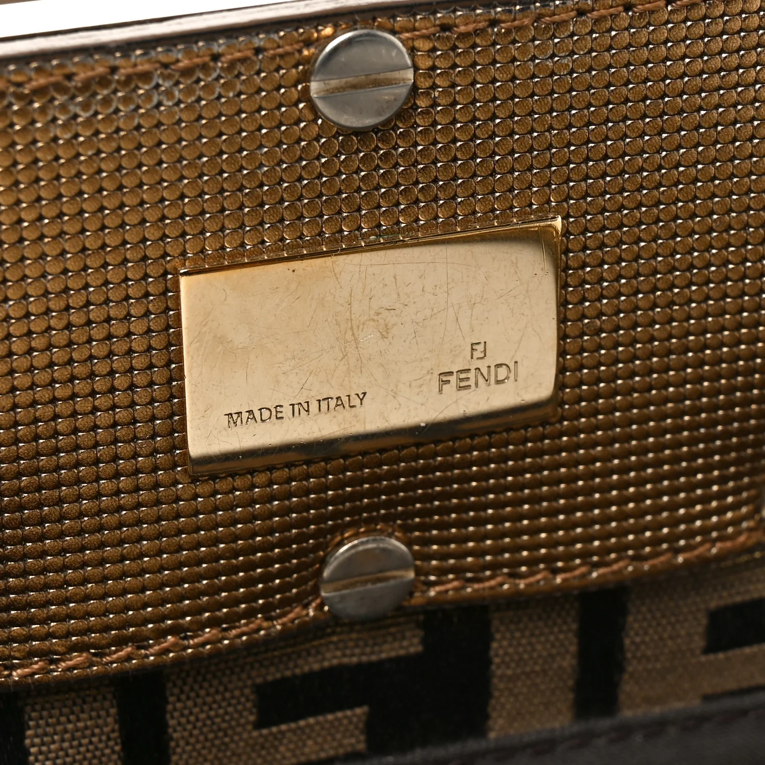 Metallic Lurex Zucca Mia Tote Bronze - Image 6